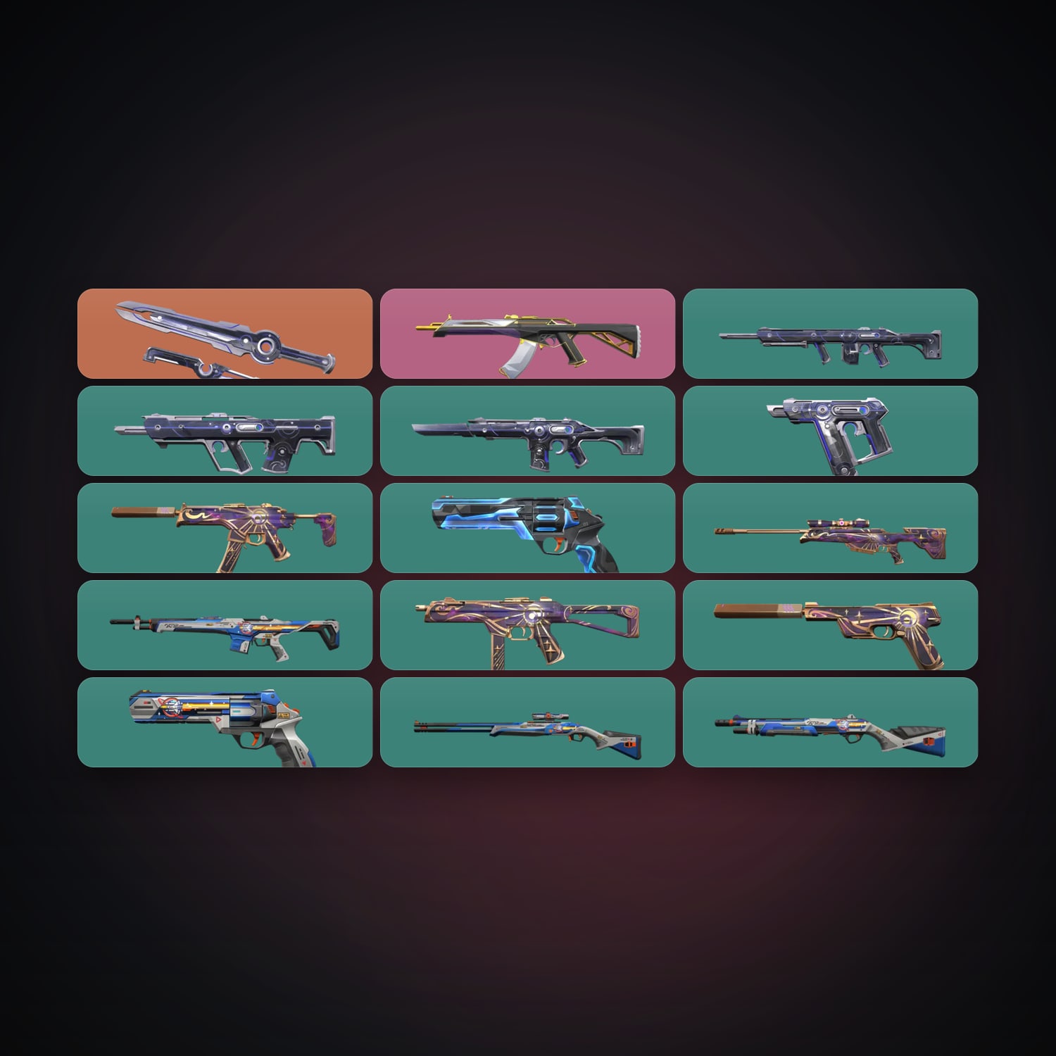 AP Gold 1 locker — 1 knives, 15 skins, lvl 73 — HabibiAccounts