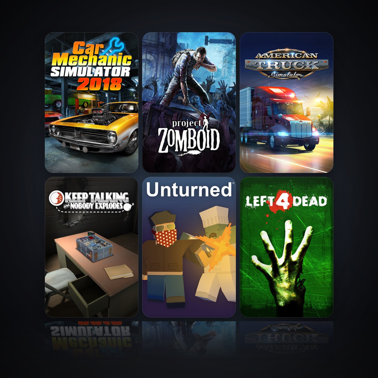 Car Mechanic Simulator 2018 & Project Zomboid | 11 Games | Clean — HabibiAccounts