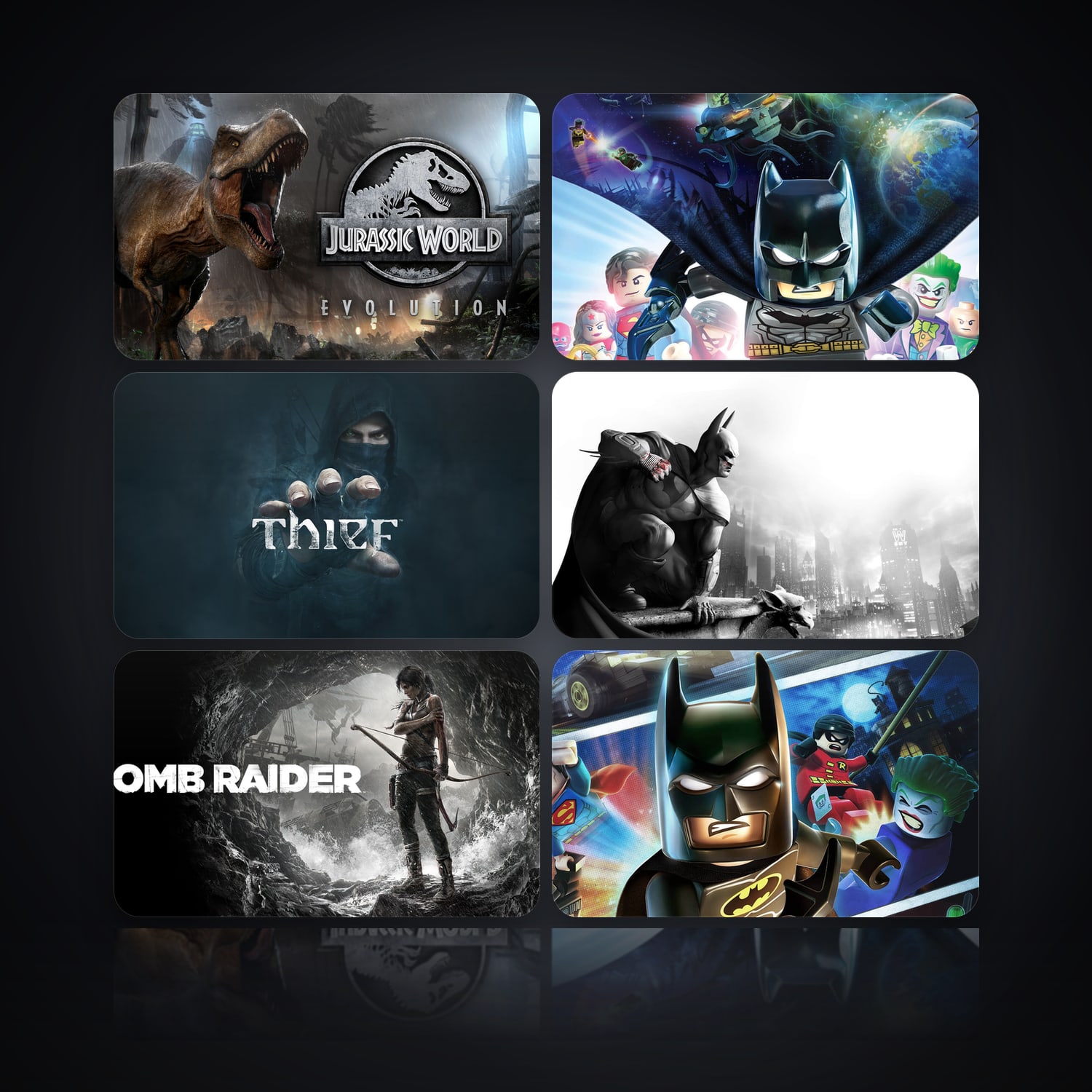 Jurassic World Evolution & LEGO Batman 3 Beyond Gotham | 148 لعبة — HabibiAccounts