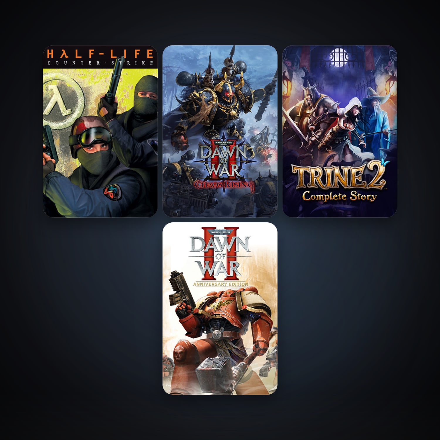 هالحساب ستيم فلين، Counter-Strike وWarhammer 40,000: Dawn of War II، 7 لعبة، صامد واضح — HabibiAccounts
