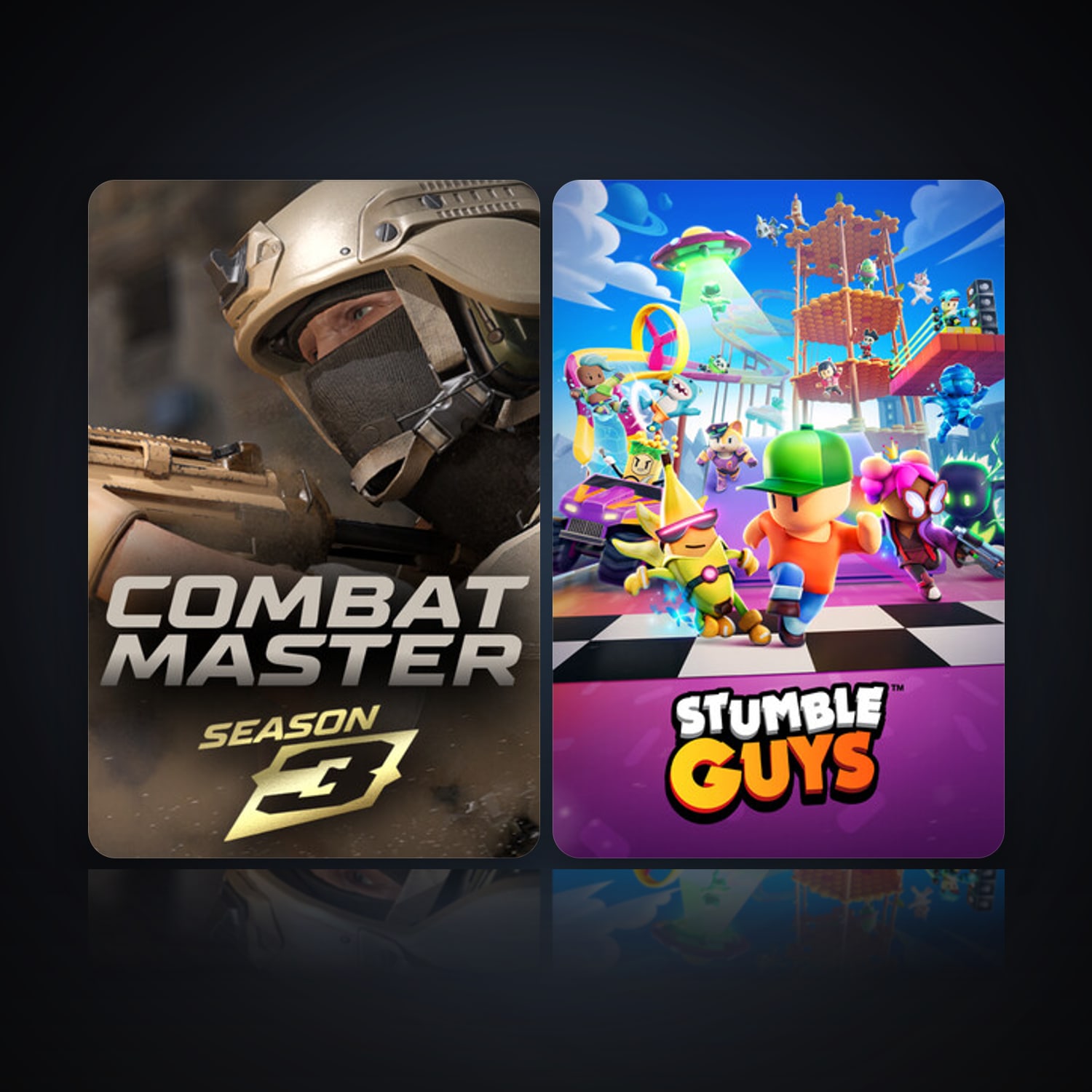 هالحساب ستيم فلين، Stumble Guys وCombat Master: Season 1، 11 لعبة، صامد واضح — HabibiAccounts