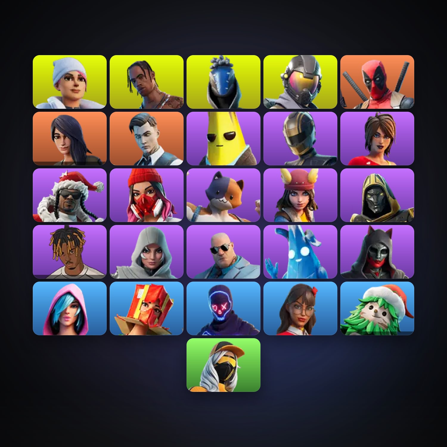 Fortnite | 26 Skins | 350 V-Bucks | Level 1796 | 178 Wins — HabibiAccounts
