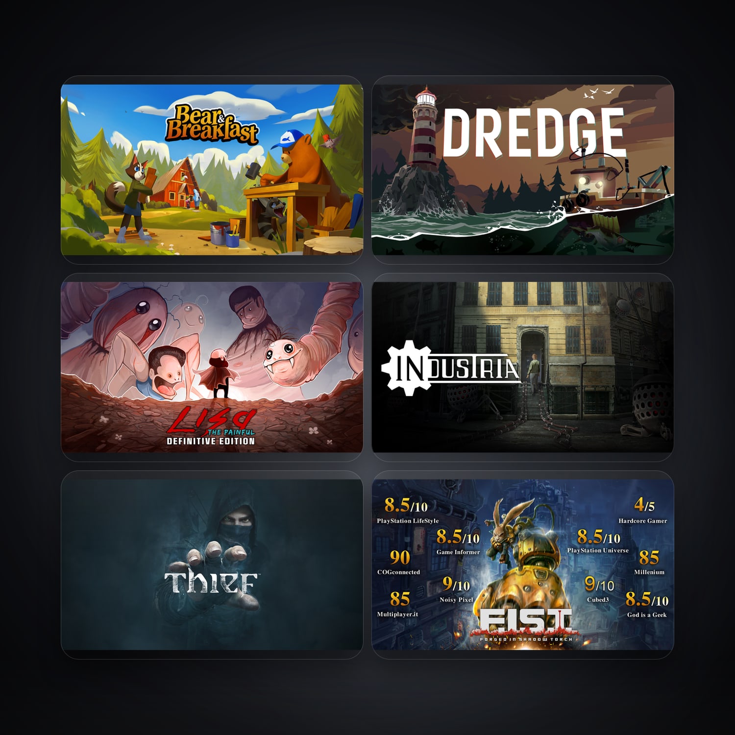 Bear and Breakfast & DREDGE | 95 Games — HabibiAccounts