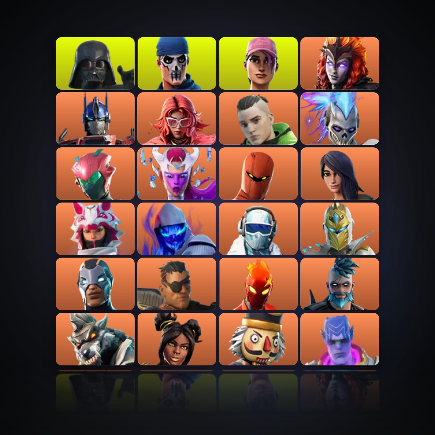 Fortnite | 310 Skins | 950 V-Bucks | Level 3552 | 696 Wins — HabibiAccounts