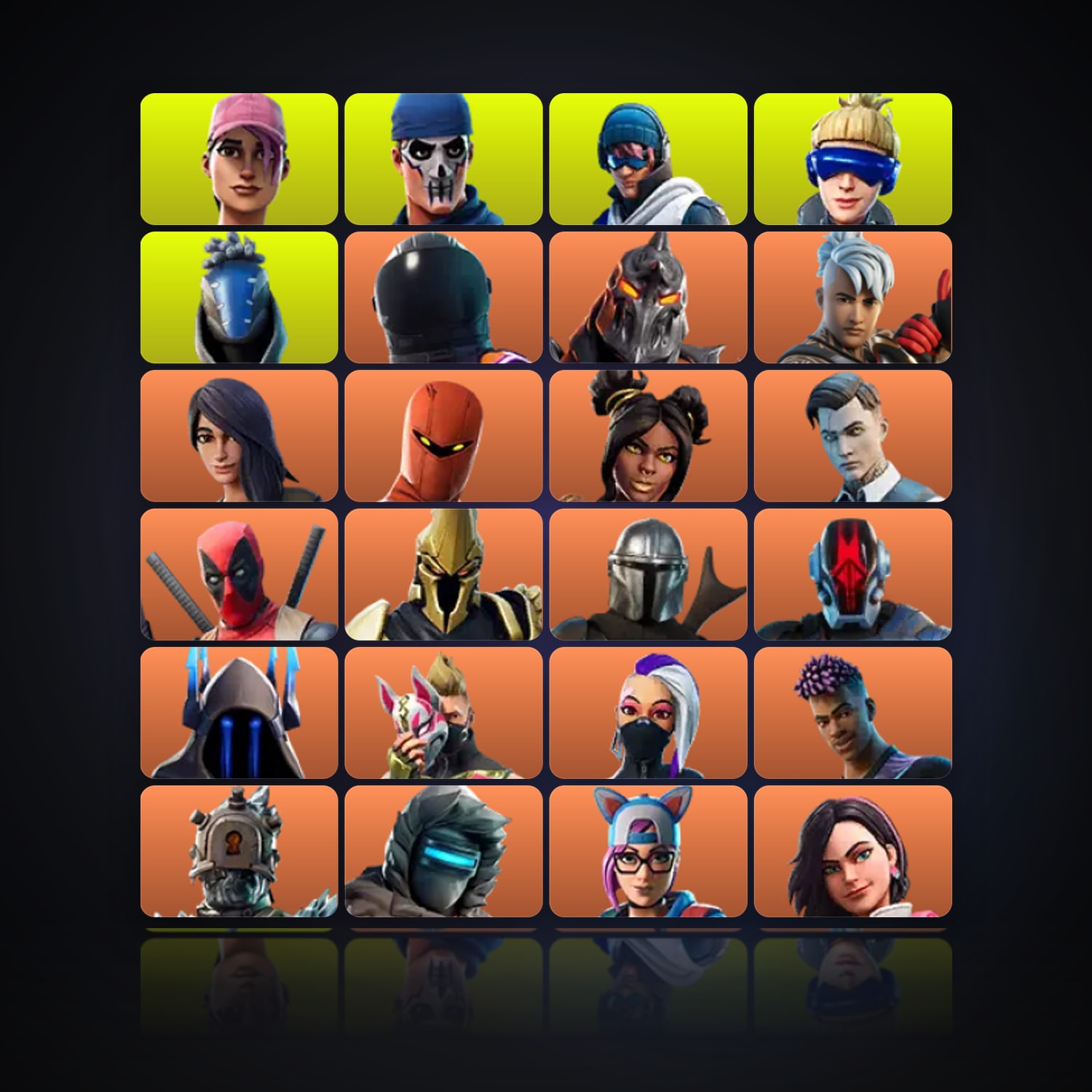 Fortnite | 83 Skins | 400 V-Bucks | Level 1076 | 82 Wins — HabibiAccounts