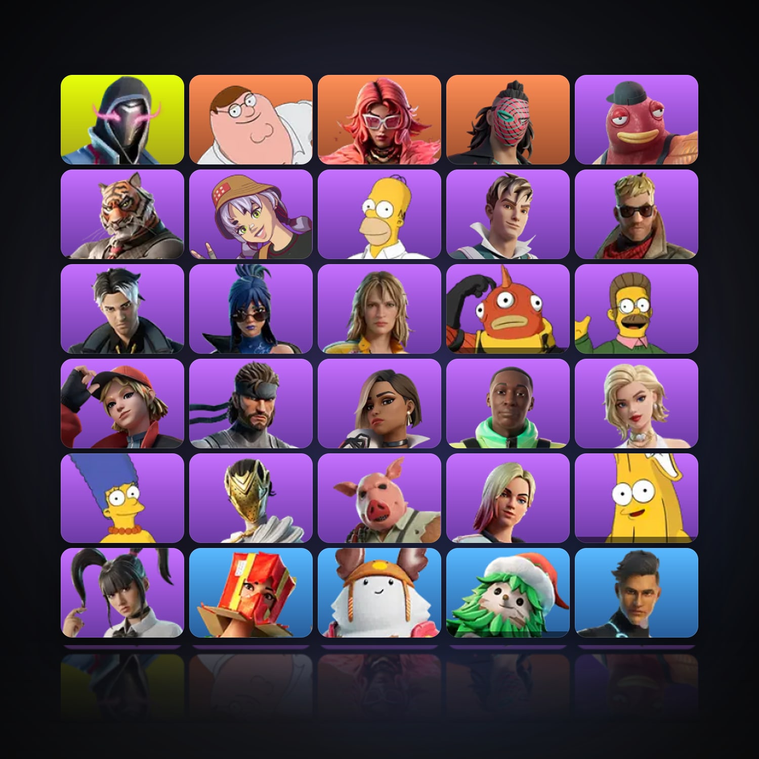Fortnite | 35 Skins | 250 V-Bucks | Level 1631 | 156 Wins — HabibiAccounts