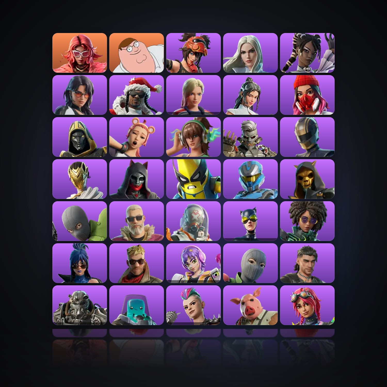 Fortnite | 73 Skins | 650 V-Bucks | Level 4459 | 172 Wins — HabibiAccounts