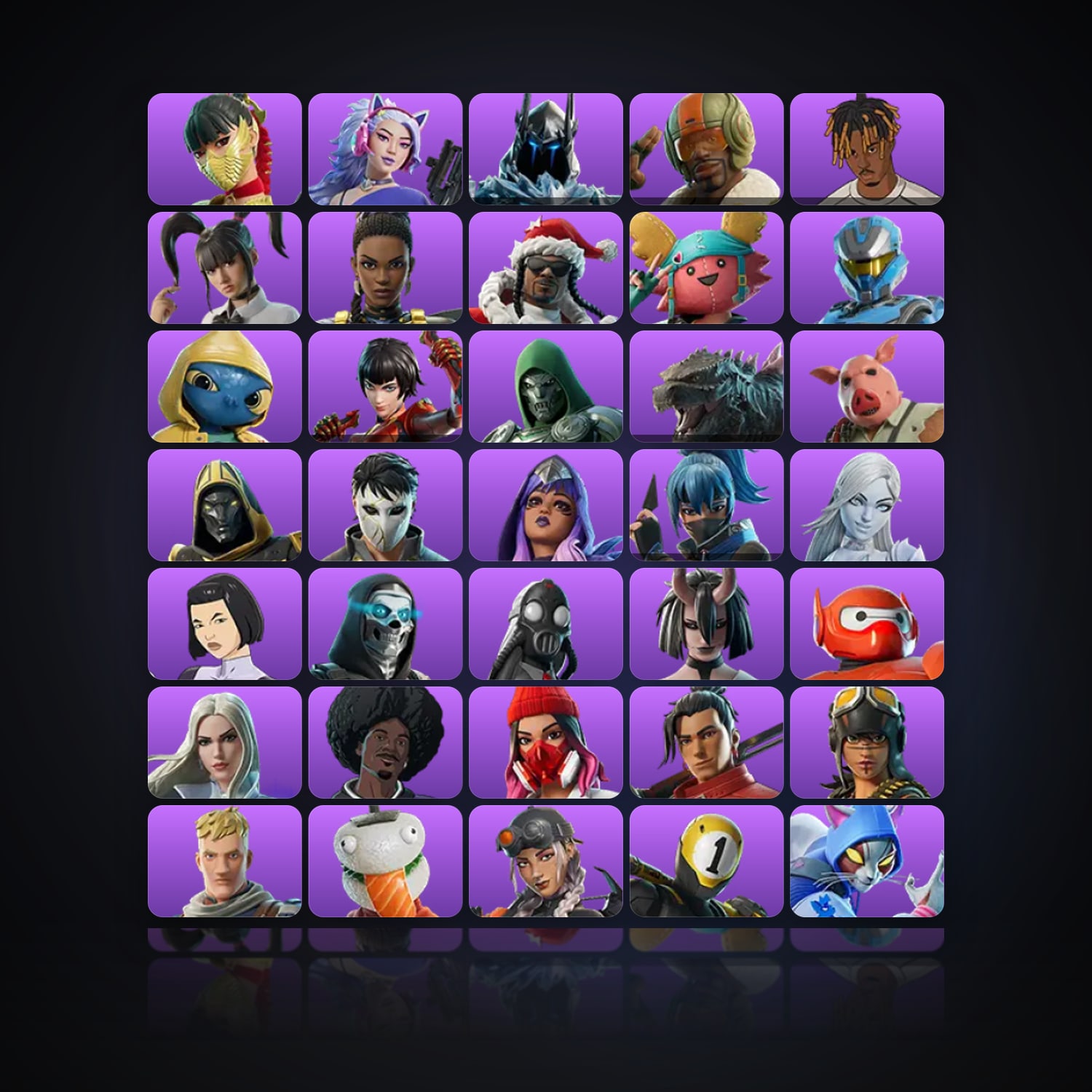 Fortnite | 54 Skins | 200 V-Bucks | Level 1985 | 166 Wins — HabibiAccounts