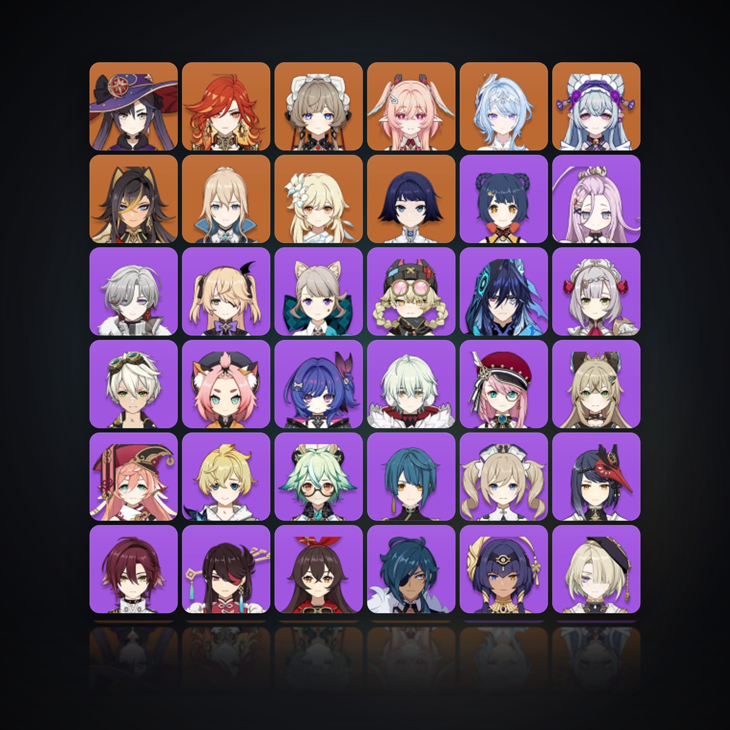 جينشن إمباكت | AR 56 | 45 شخصية | 8× 5★ — HabibiAccounts
