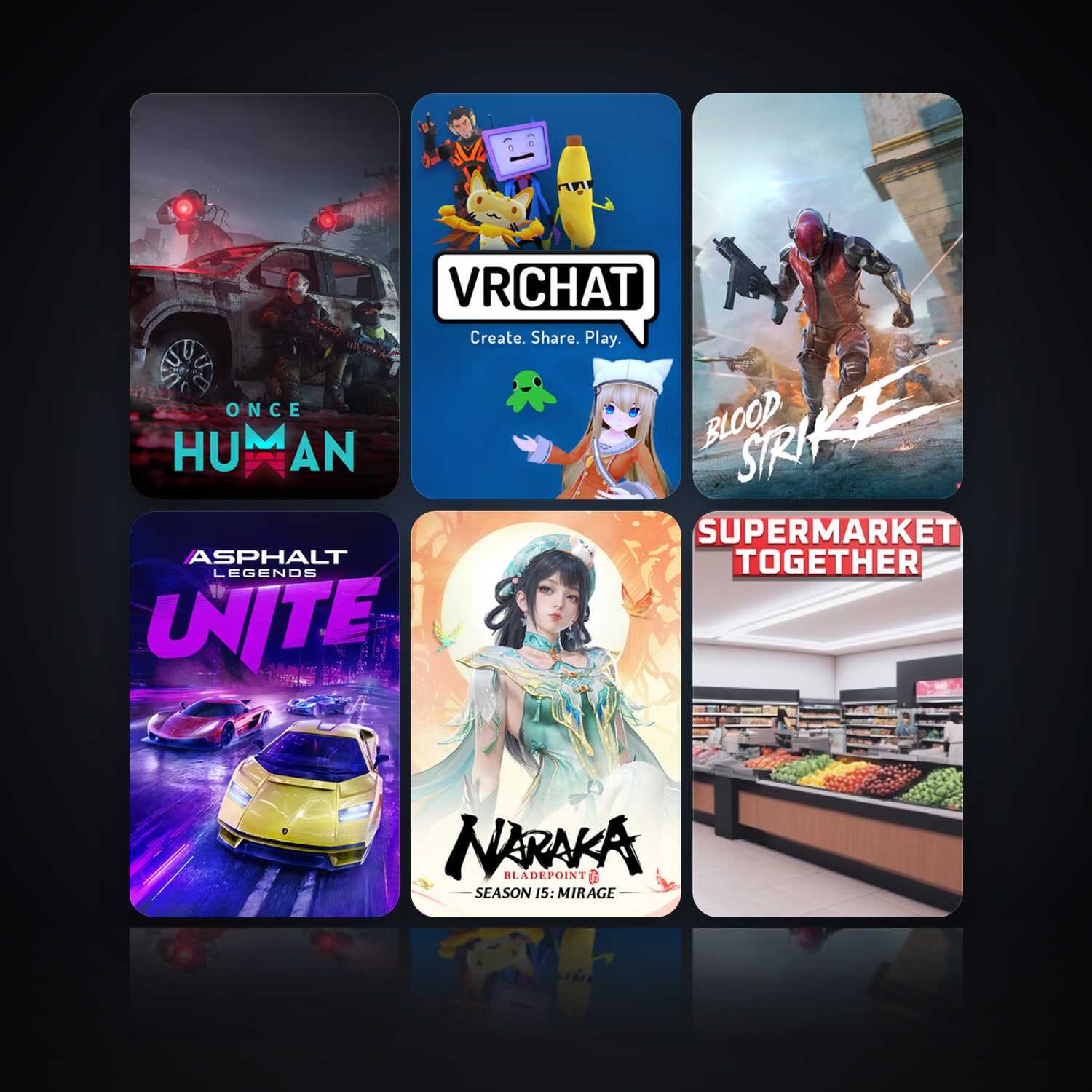 Once Human & VRChat | 13 Games | Clean — HabibiAccounts