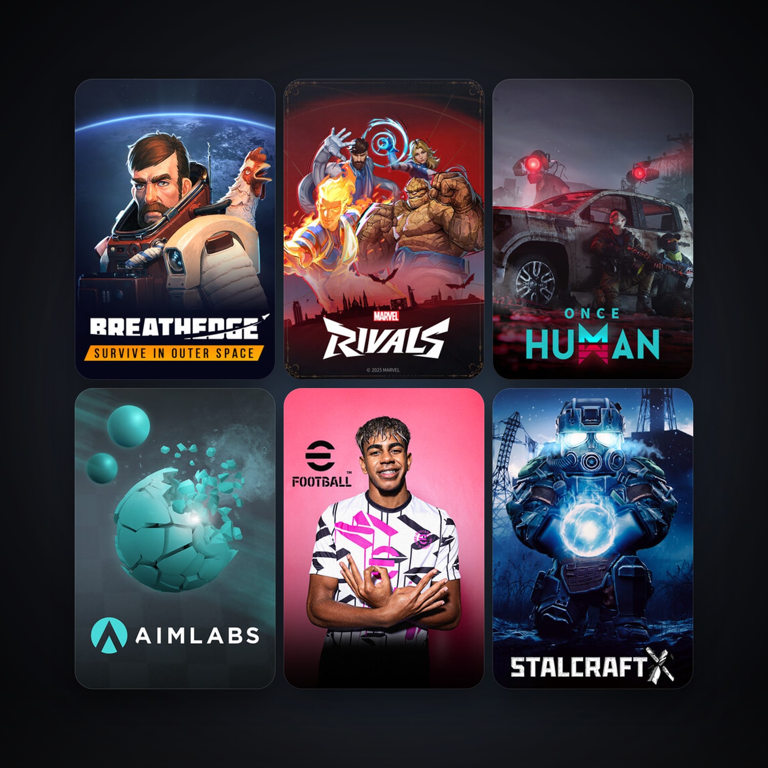 Aimlabs + Breathedge, 8 games, clean — HabibiAccounts