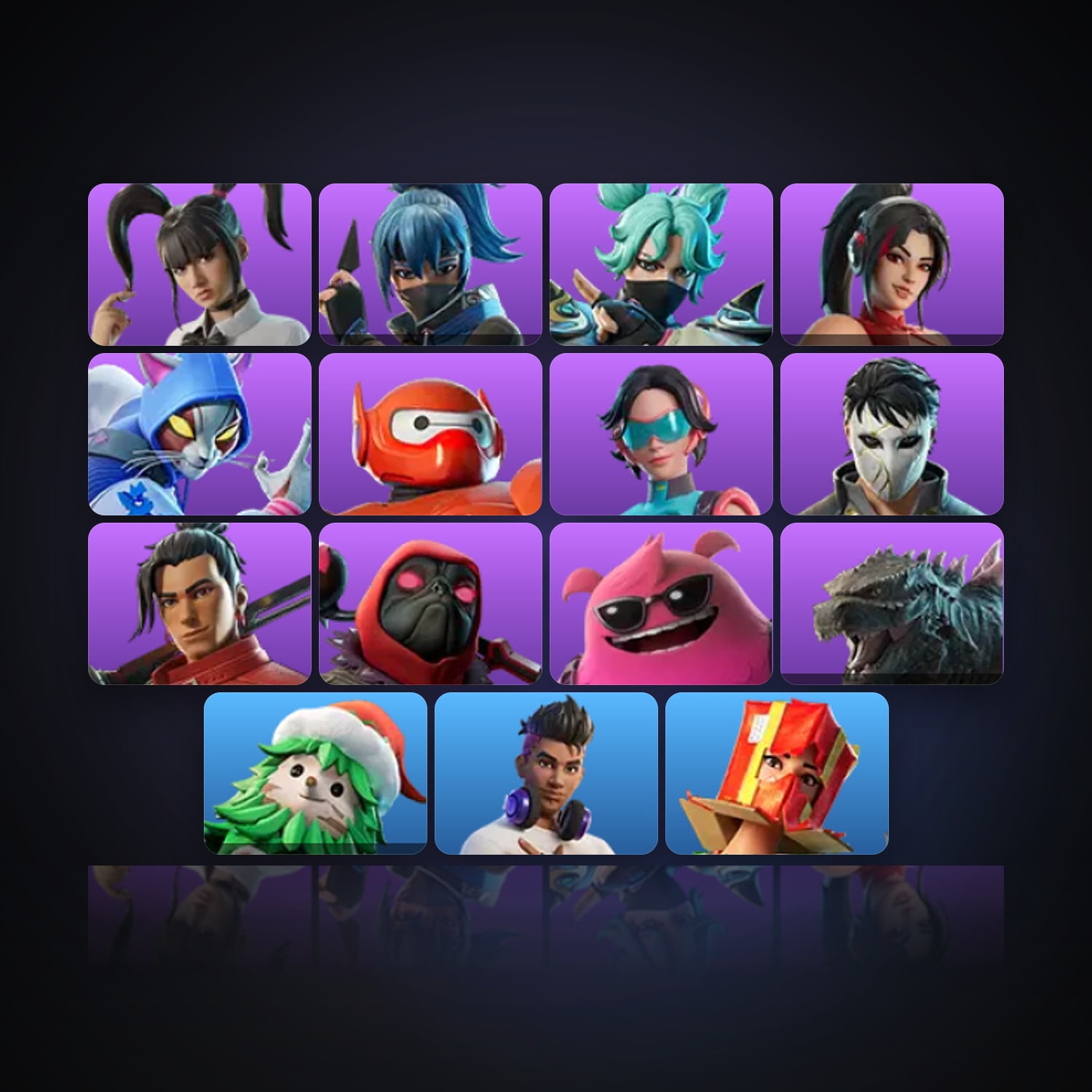 Fortnite | 16 Skins | 300 V-Bucks | Level 292 | 15 Wins — HabibiAccounts
