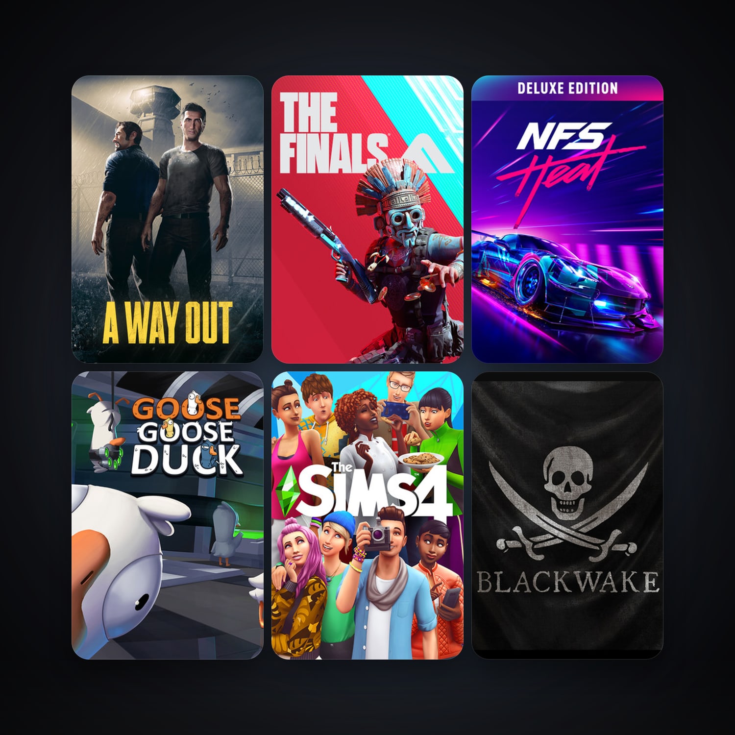 A Way Out & THE FINALS | 10 Games | Clean — HabibiAccounts