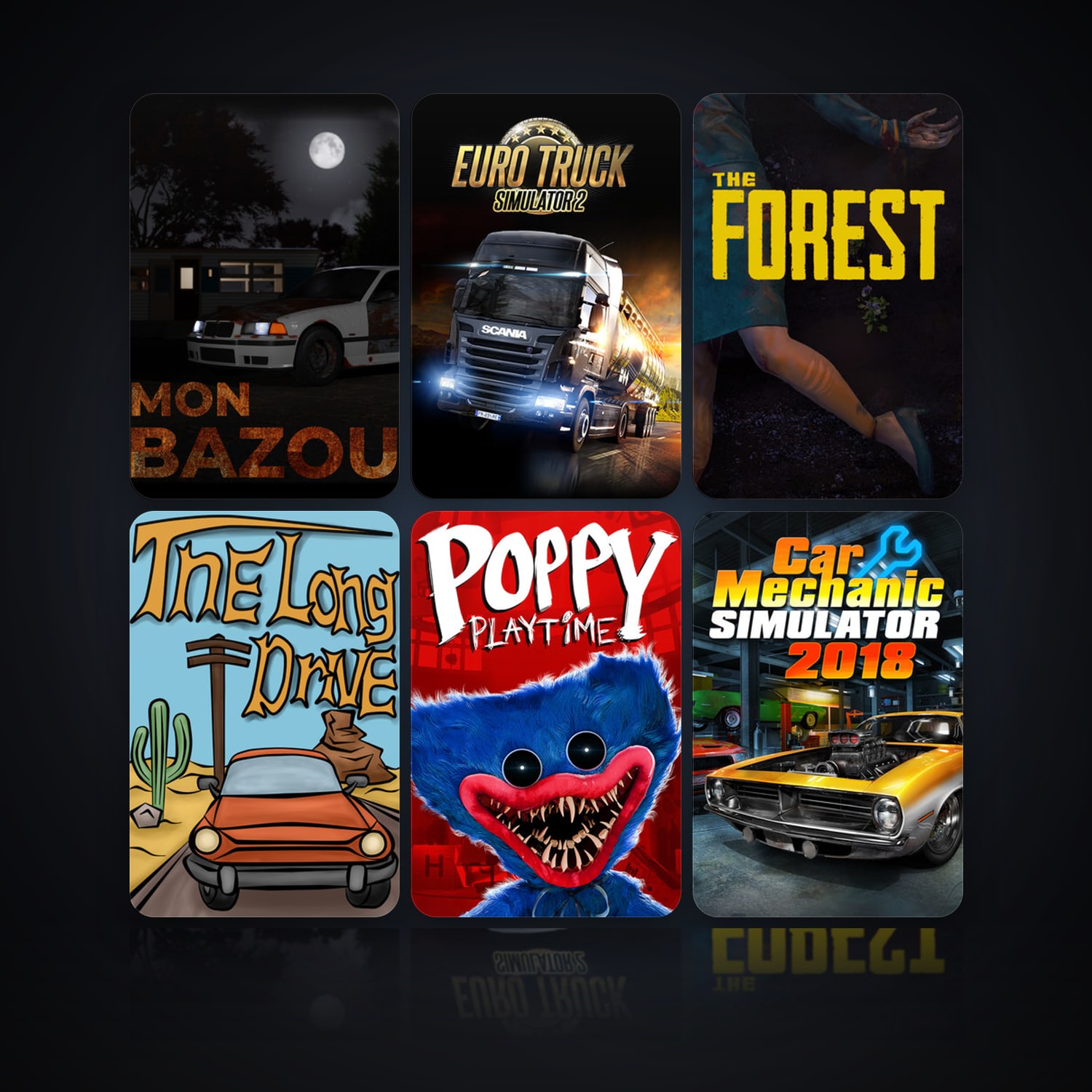 Mon Bazou & Euro Truck Simulator 2 | 15 Games | Clean — HabibiAccounts