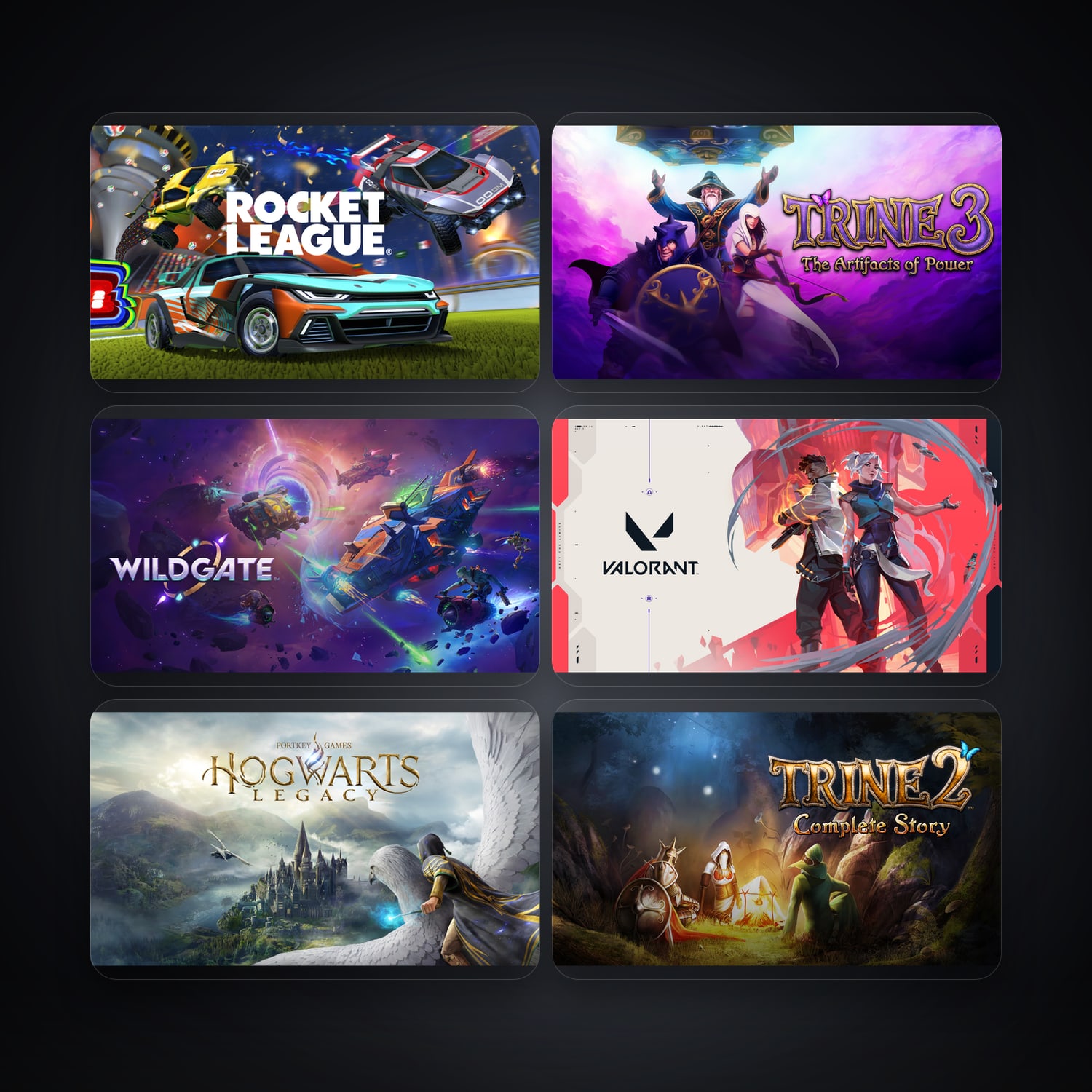 Epic Rocket League + Trine 3: The Artifacts of Power — NO — 10 games — HabibiAccounts