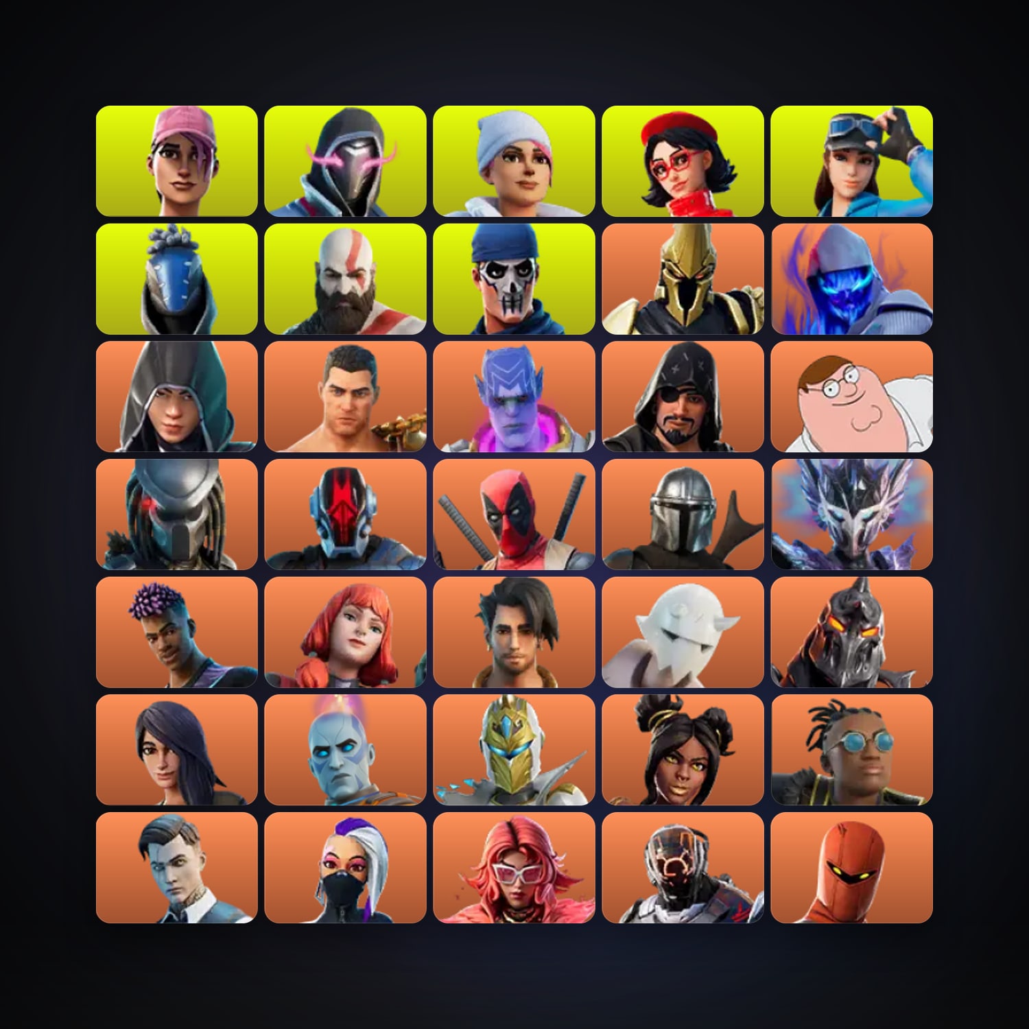 Fortnite | 264 Skins | 100 V-Bucks | Level 3886 | 620 Wins — HabibiAccounts