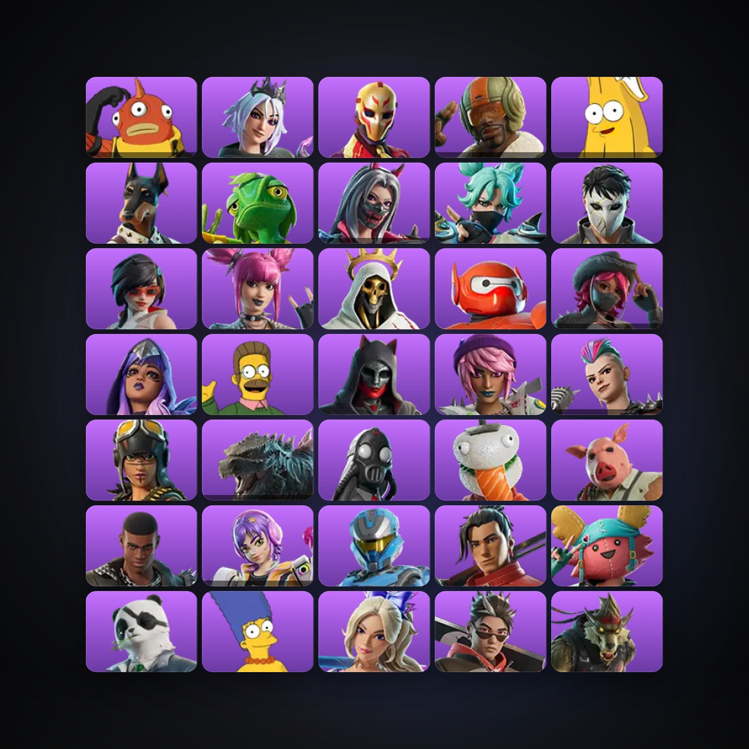 Fortnite | 82 Skins | 100 V-Bucks | Level 606 | 75 Wins — HabibiAccounts