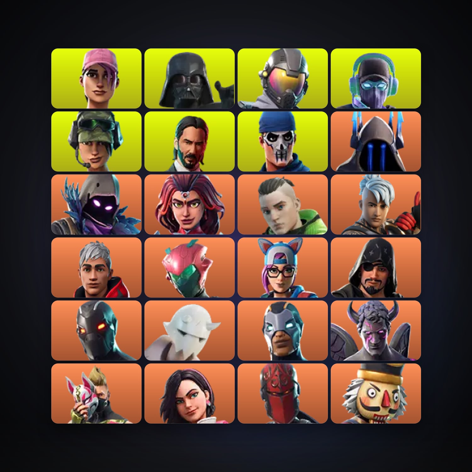 Fortnite | 107 Skins | 850 V-Bucks | Level 1856 | 623 Wins — HabibiAccounts