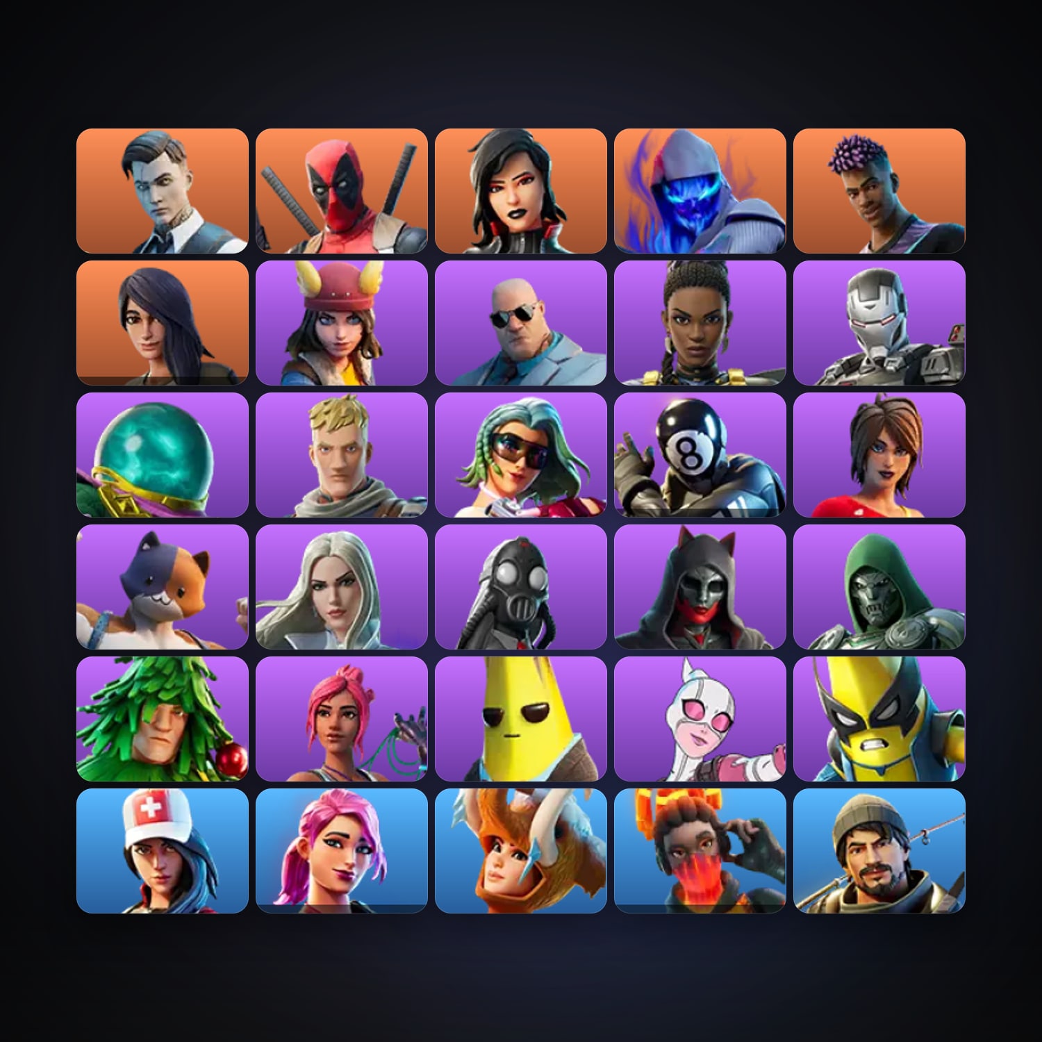 Fortnite | 31 Skins | 750 V-Bucks | Level 896 | 43 Wins — HabibiAccounts