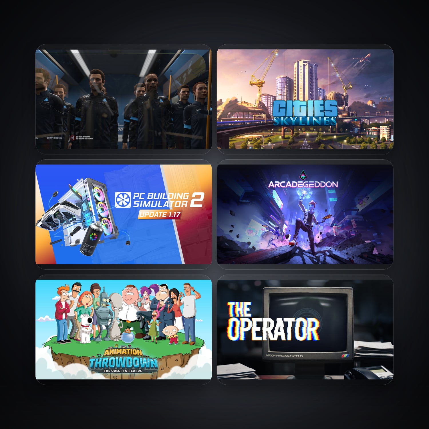 Epic Detroit Become Human + Cities Skylines — TR — 230 games — HabibiAccounts