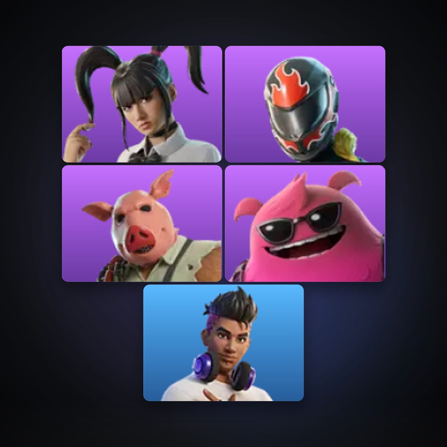 Fortnite | 5 Skins | 1.1K V-Bucks | Level 267 | 8 Wins — HabibiAccounts