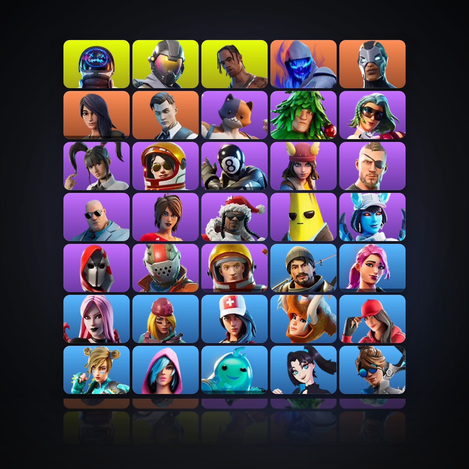 Fortnite | 38 Skins | 400 V-Bucks | Level 1581 | 250 Wins — HabibiAccounts