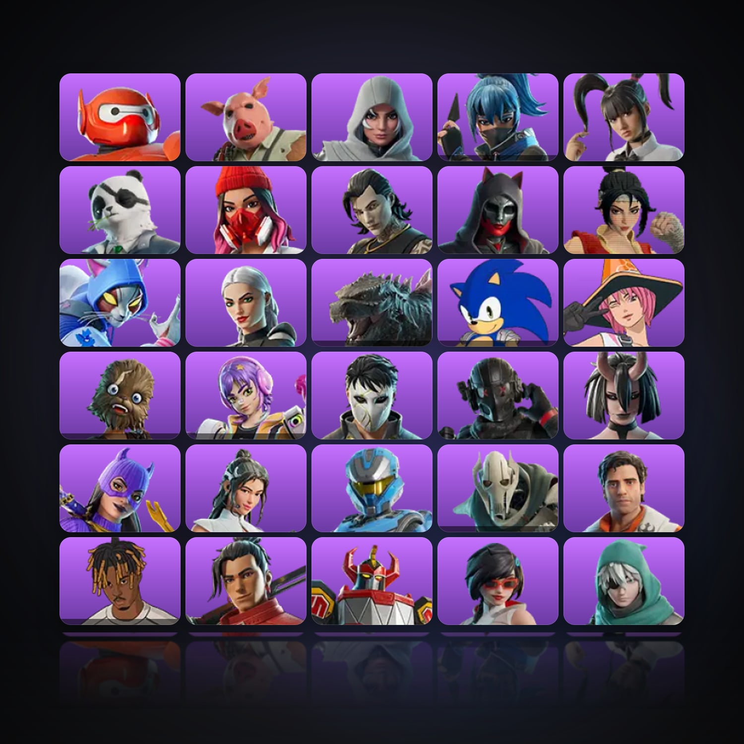 Fortnite | 35 Skins | 1.1K V-Bucks | Level 686 | 58 Wins — HabibiAccounts