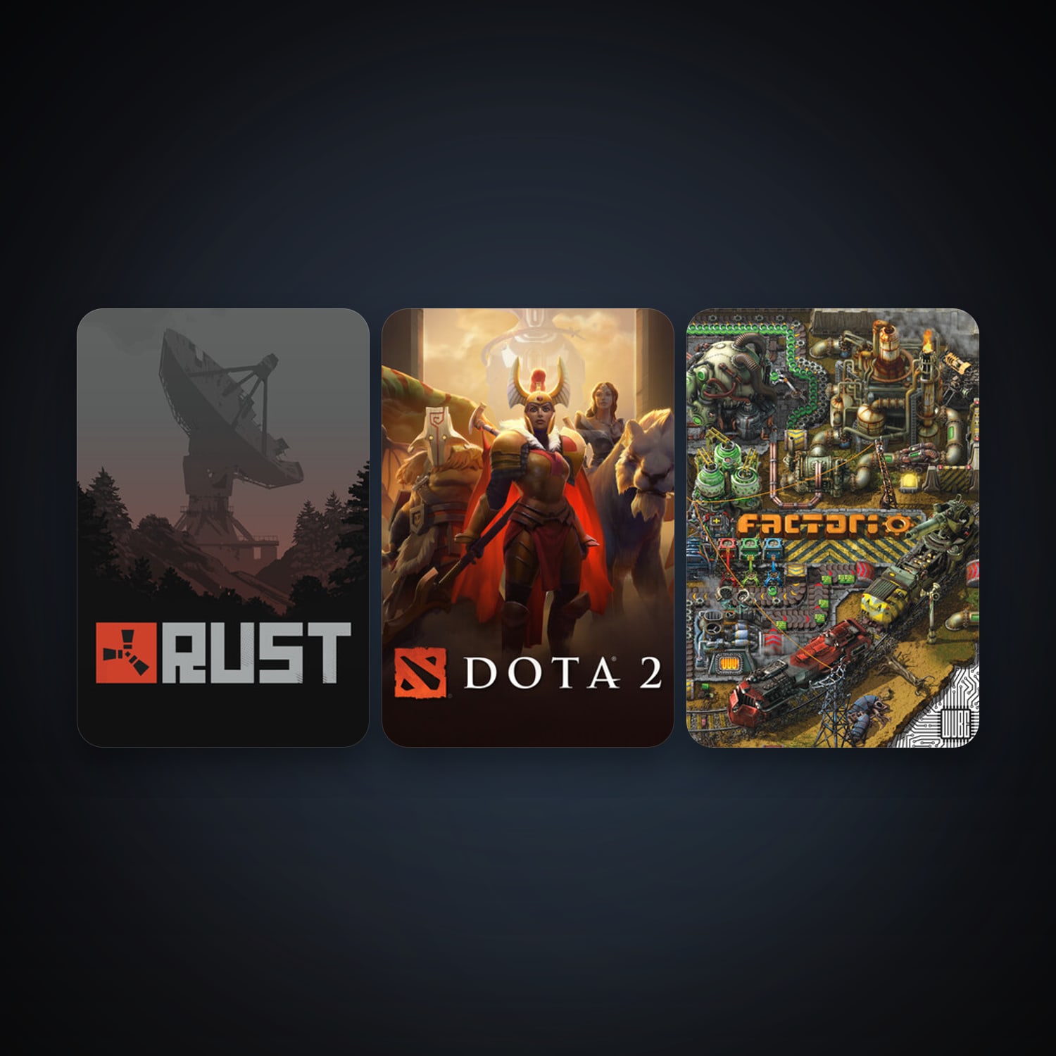 Dota 2 + Rust, 4 games, clean — HabibiAccounts