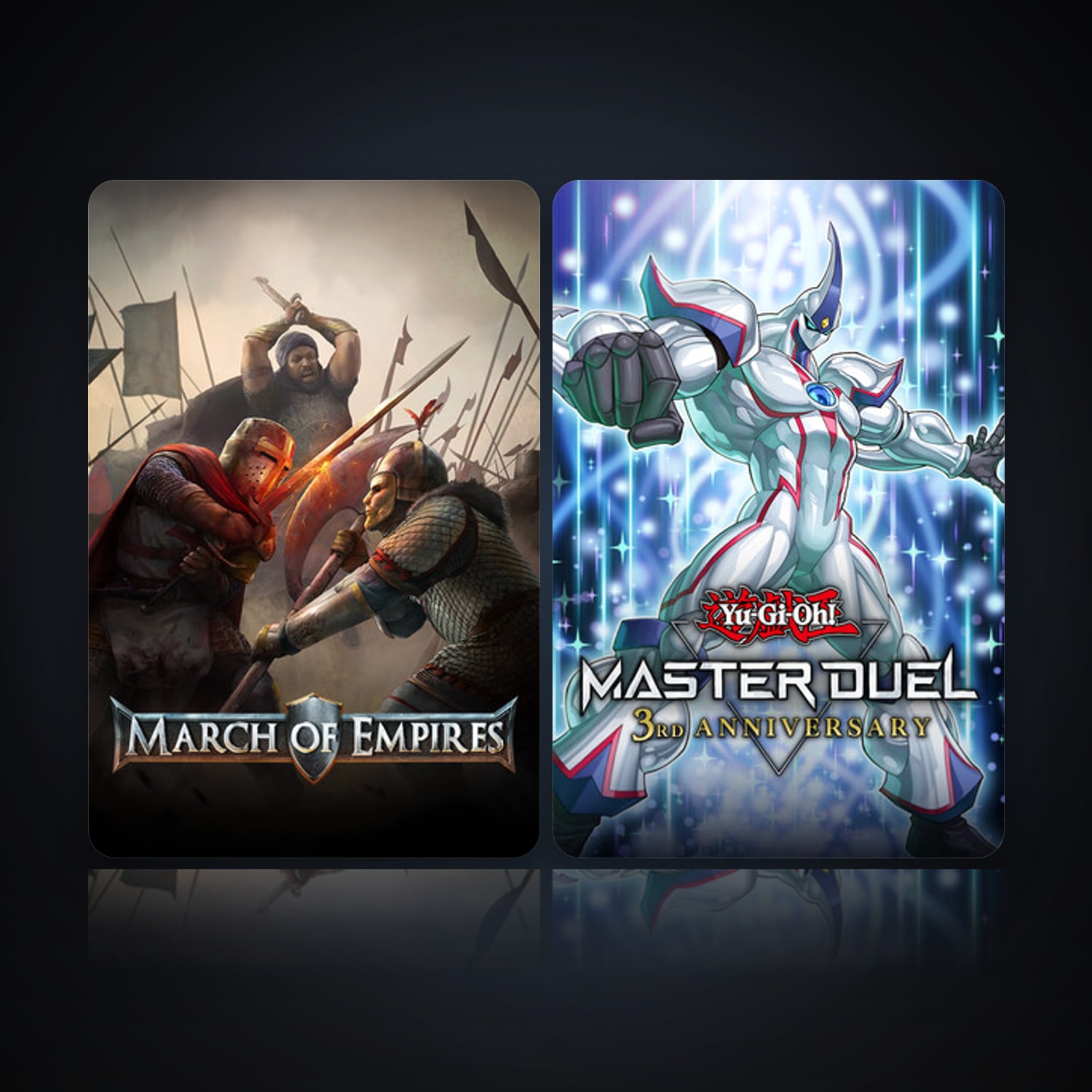 March of Empires & Yu-Gi-Oh! Master Duel — HabibiAccounts