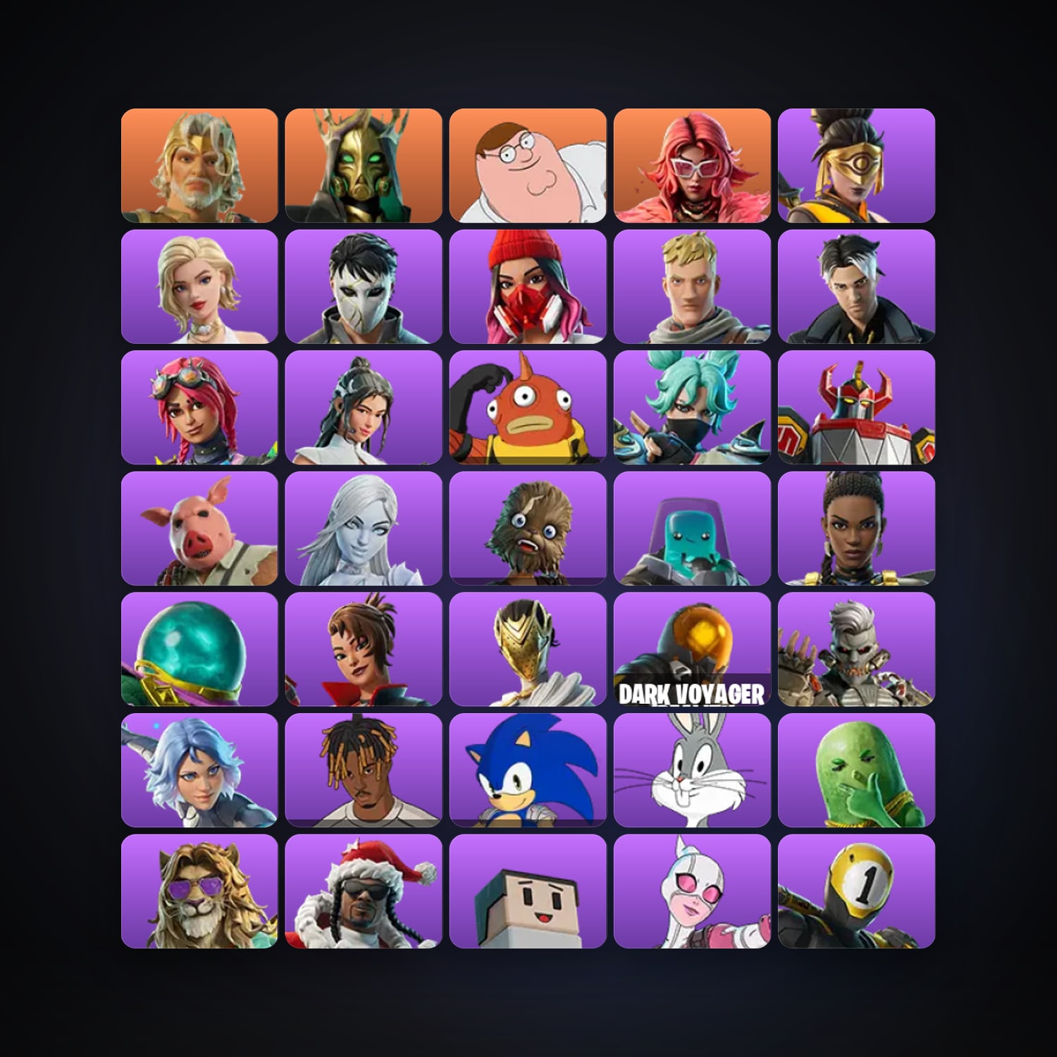 Fortnite | 123 Skins | 750 V-Bucks | Level 2600 | 254 Wins — HabibiAccounts