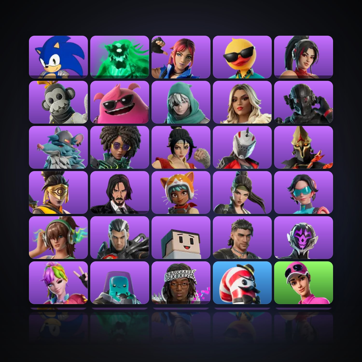 Fortnite | 31 Skins | 800 V-Bucks | Level 256 | 16 Wins — HabibiAccounts