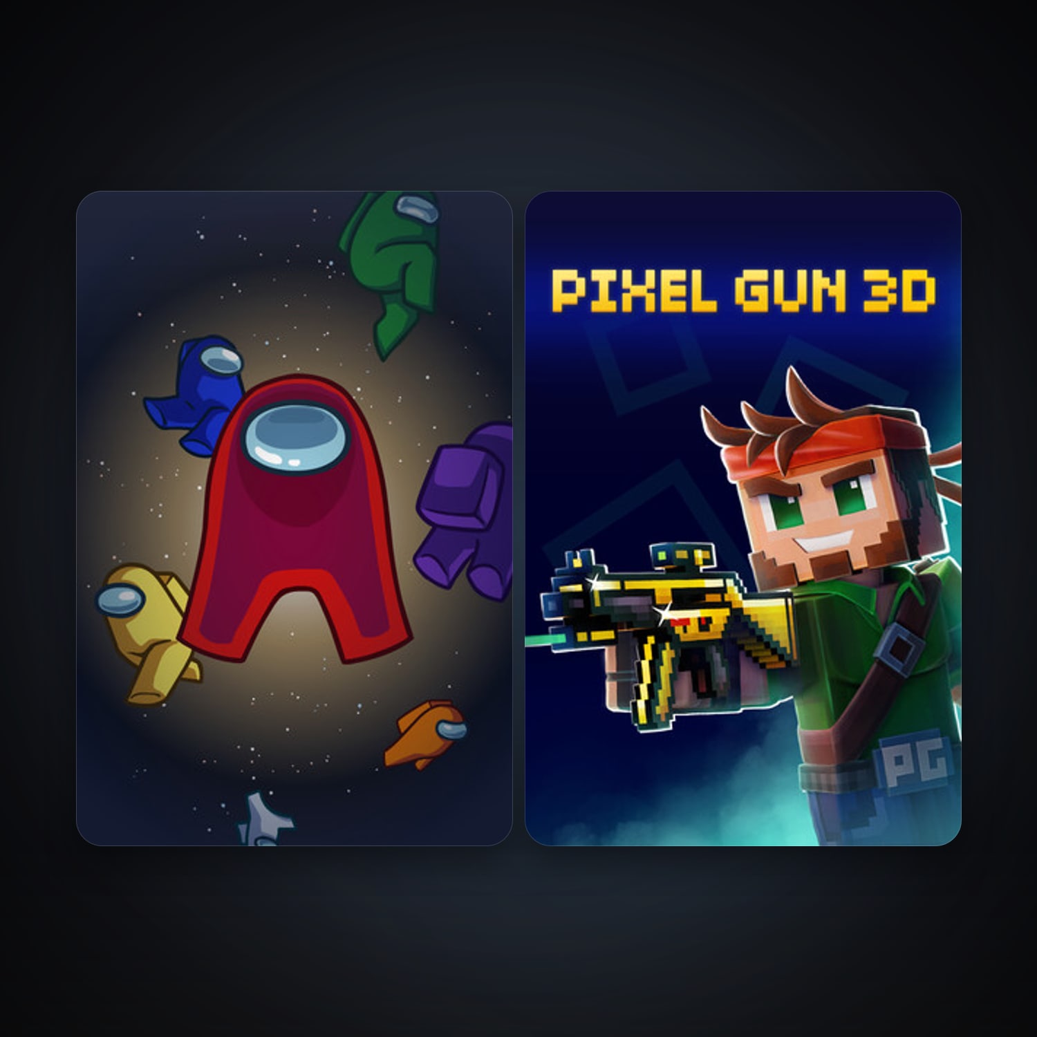 Among Us & Pixel Gun 3D: PC Edition — HabibiAccounts