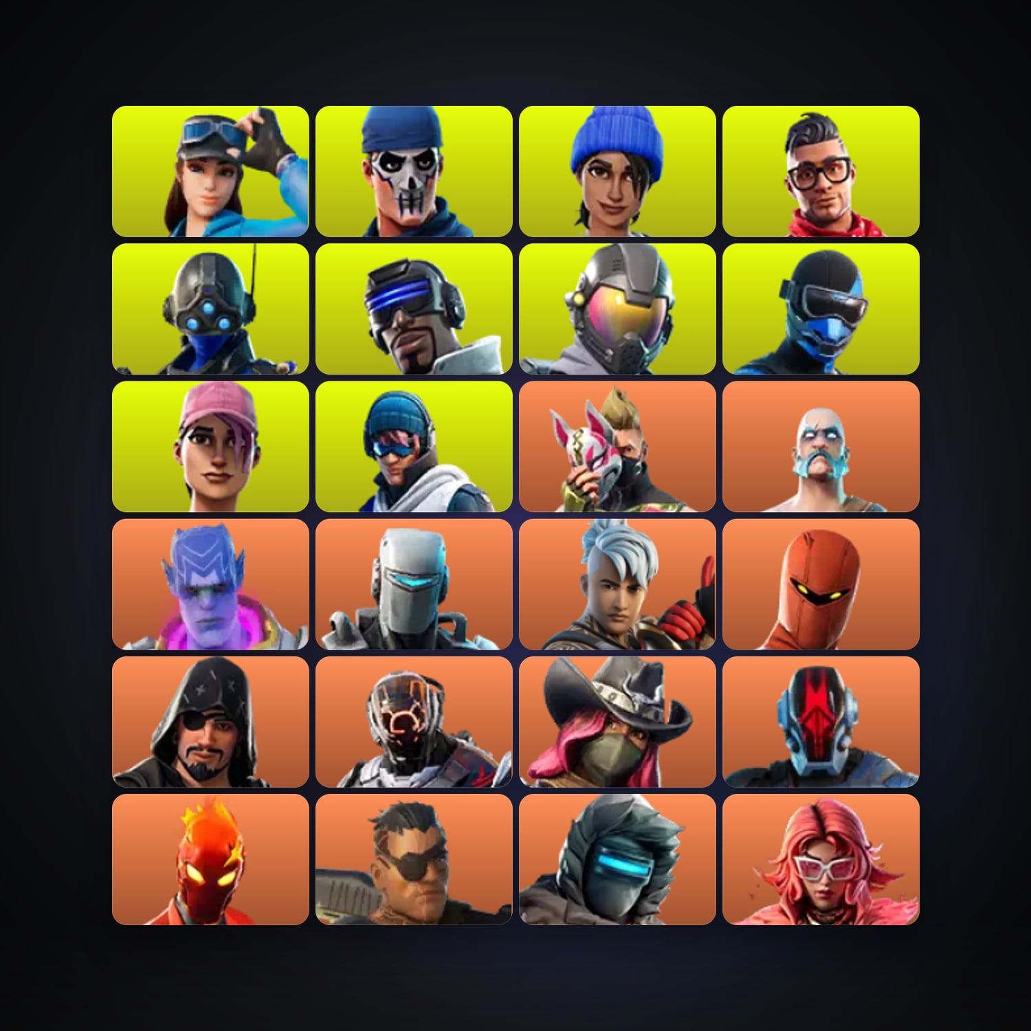 Fortnite | 187 Skins | 250 V-Bucks | Level 2129 | 166 Wins — HabibiAccounts