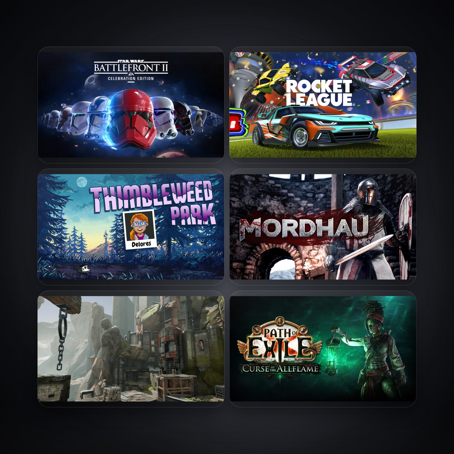 هالحساب إبك فيه STAR WARS Battlefront II: Celebration Edition وRocket League، AR، 6 ألعاب — HabibiAccounts
