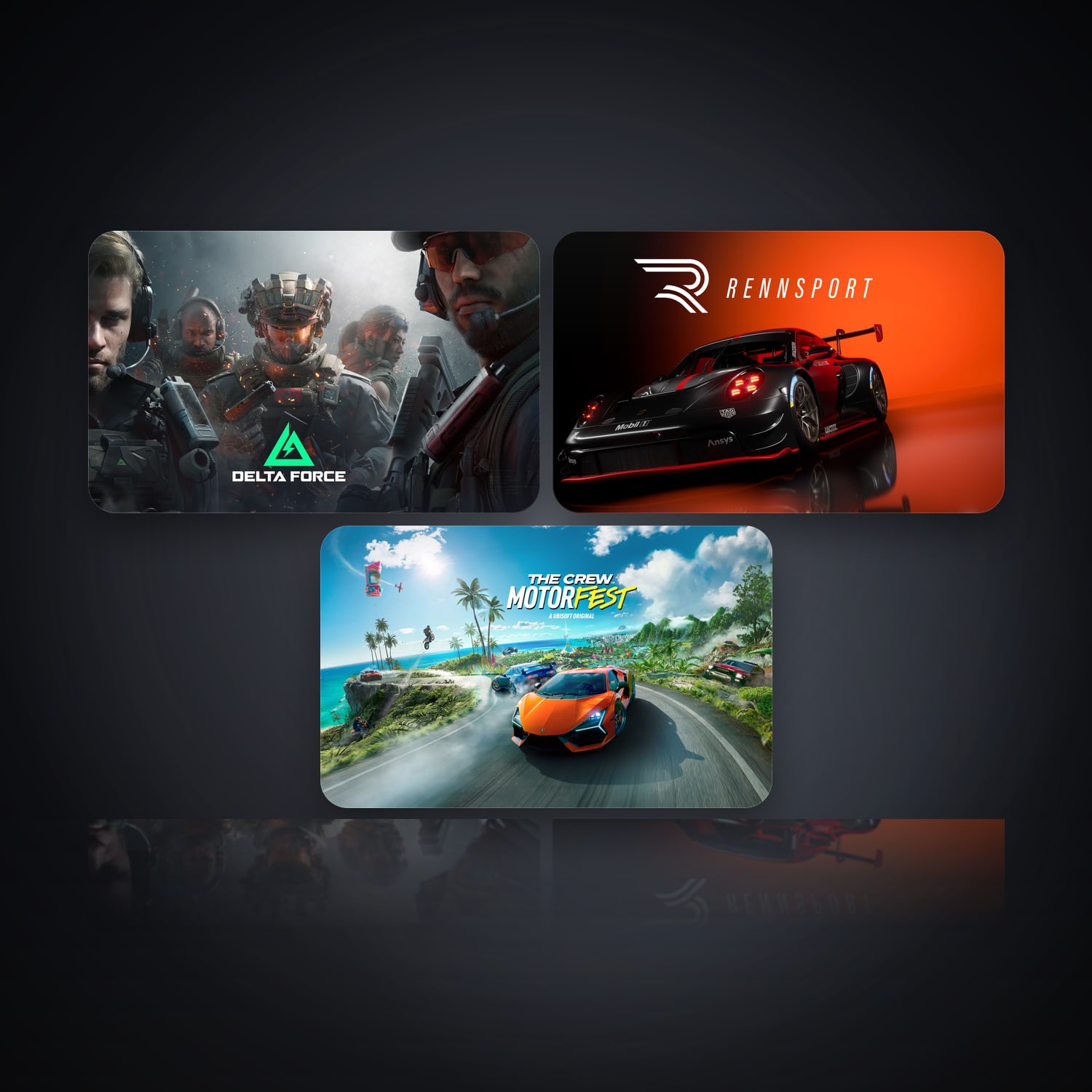 Delta Force & RENNSPORT | 3 Games — HabibiAccounts
