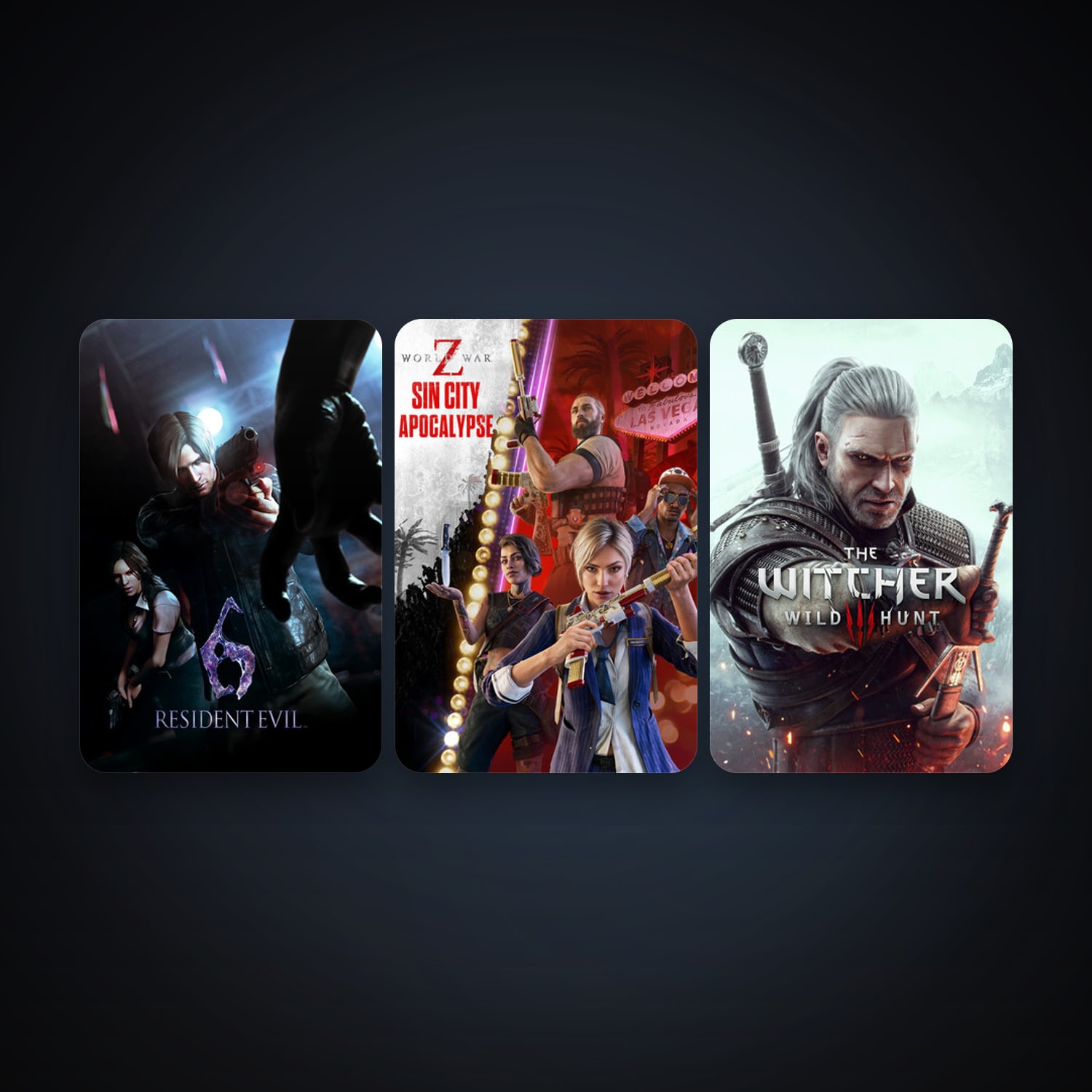 Resident Evil 6 + The Witcher 3: Wild Hunt, 5 games, clean — HabibiAccounts