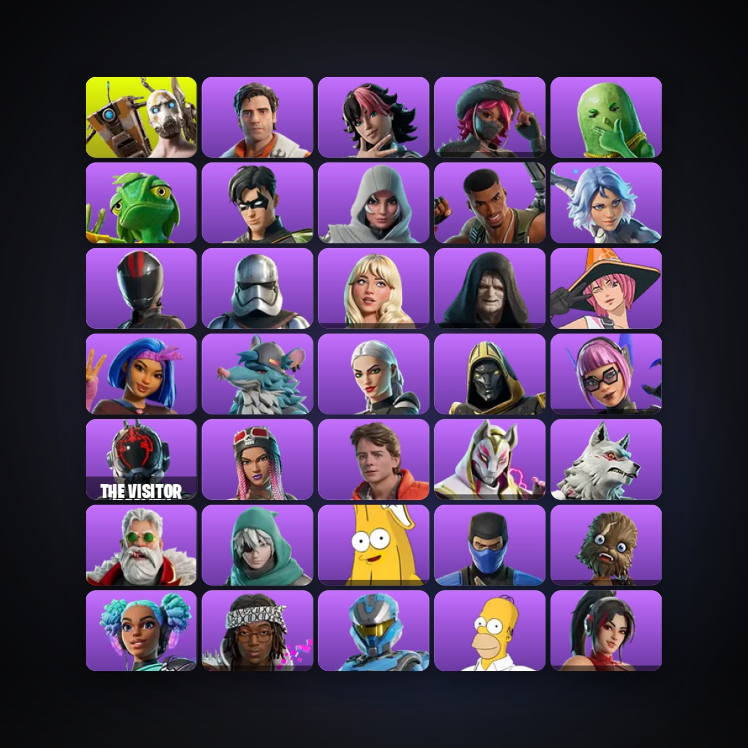 Fortnite | 101 Skins | 500 V-Bucks | Level 1601 | 69 Wins — HabibiAccounts