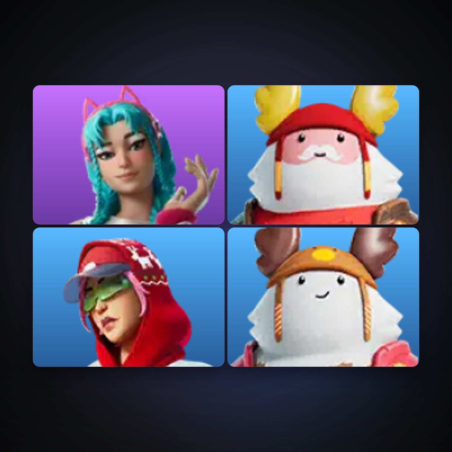 Fortnite | 4 Skins | 300 V-Bucks | Level 158 | 14 Wins — HabibiAccounts