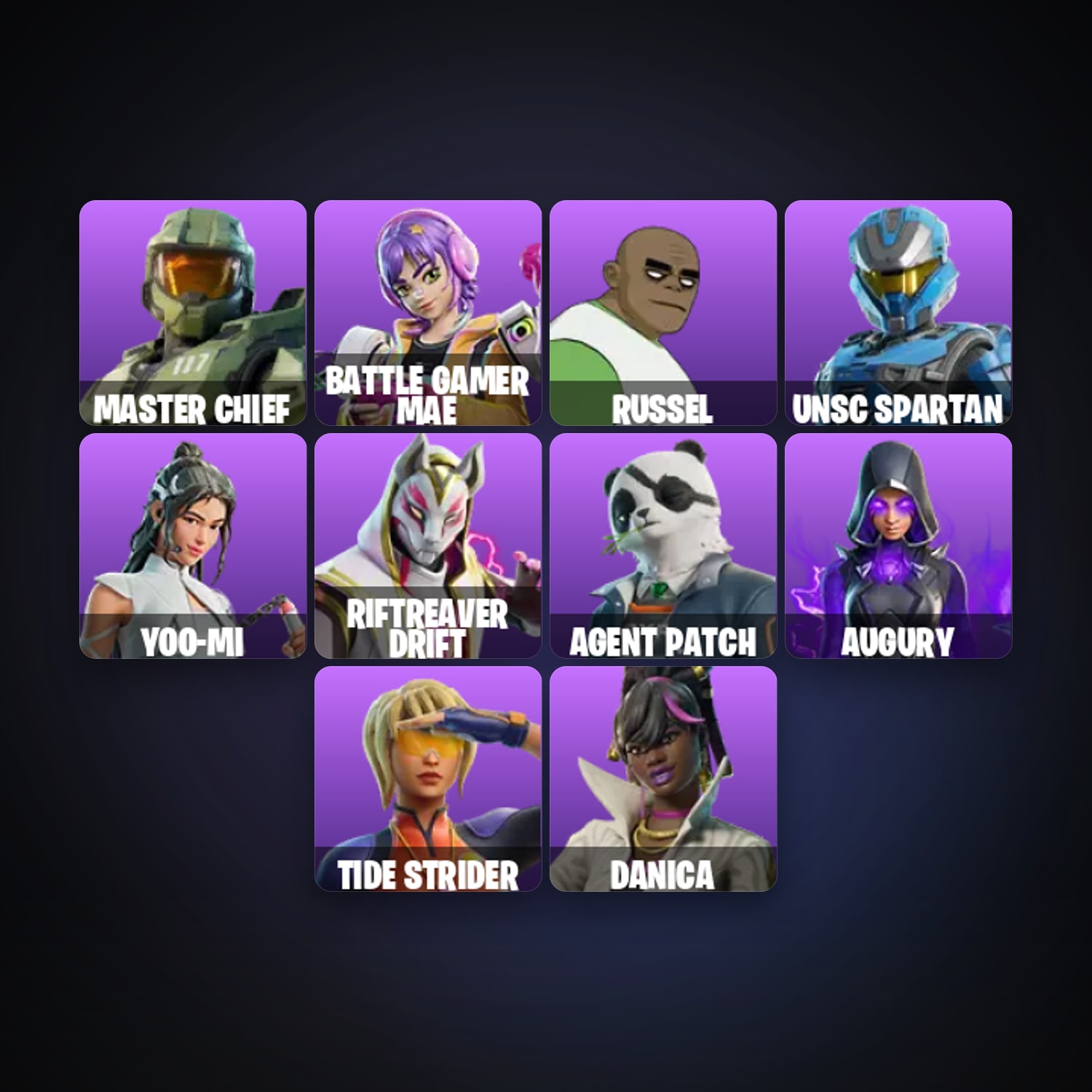 Fortnite | 13 Skins | 600 V-Bucks | Level 57 | 3 Wins — HabibiAccounts
