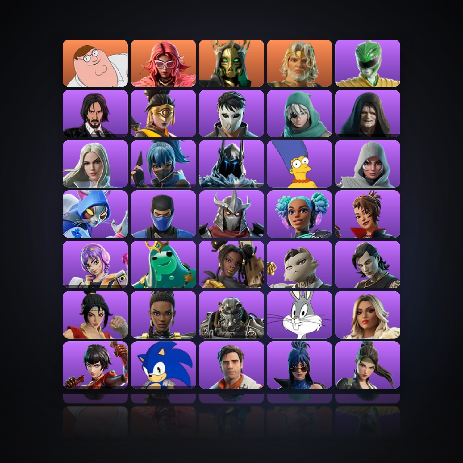 Fortnite | 129 Skins | 1.8K V-Bucks | Level 2845 | 386 Wins — HabibiAccounts