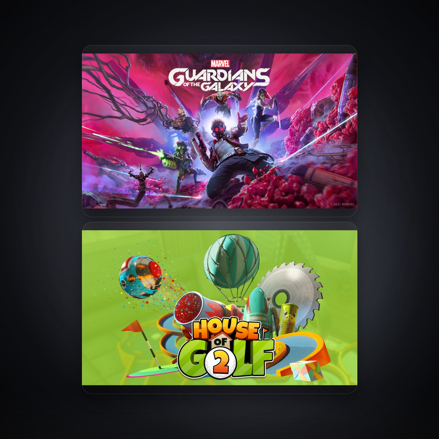 هالحساب إبك فيه Marvel's Guardians of the Galaxy وHouse of Golf 2، FR — HabibiAccounts
