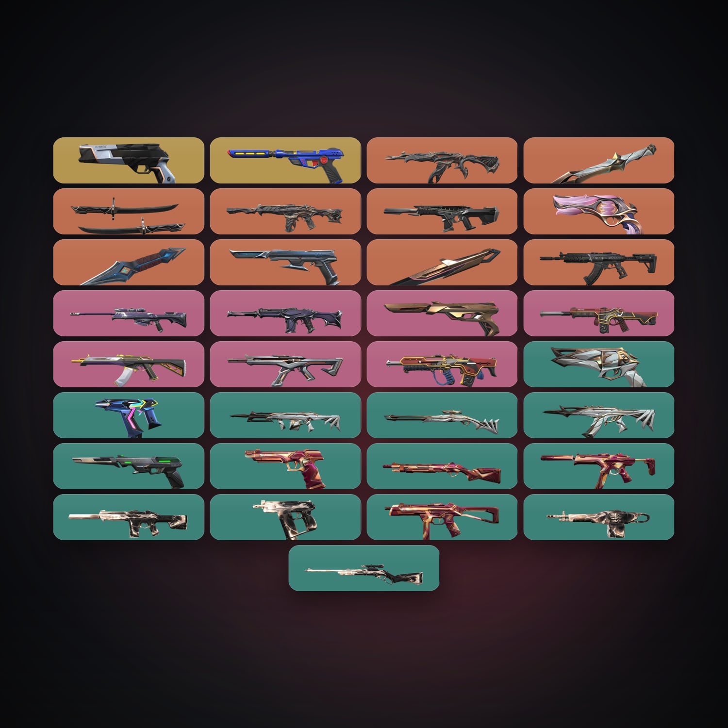 10 Rank | KR Server | 33 Skins | 4 Knives | Level 58 — HabibiAccounts