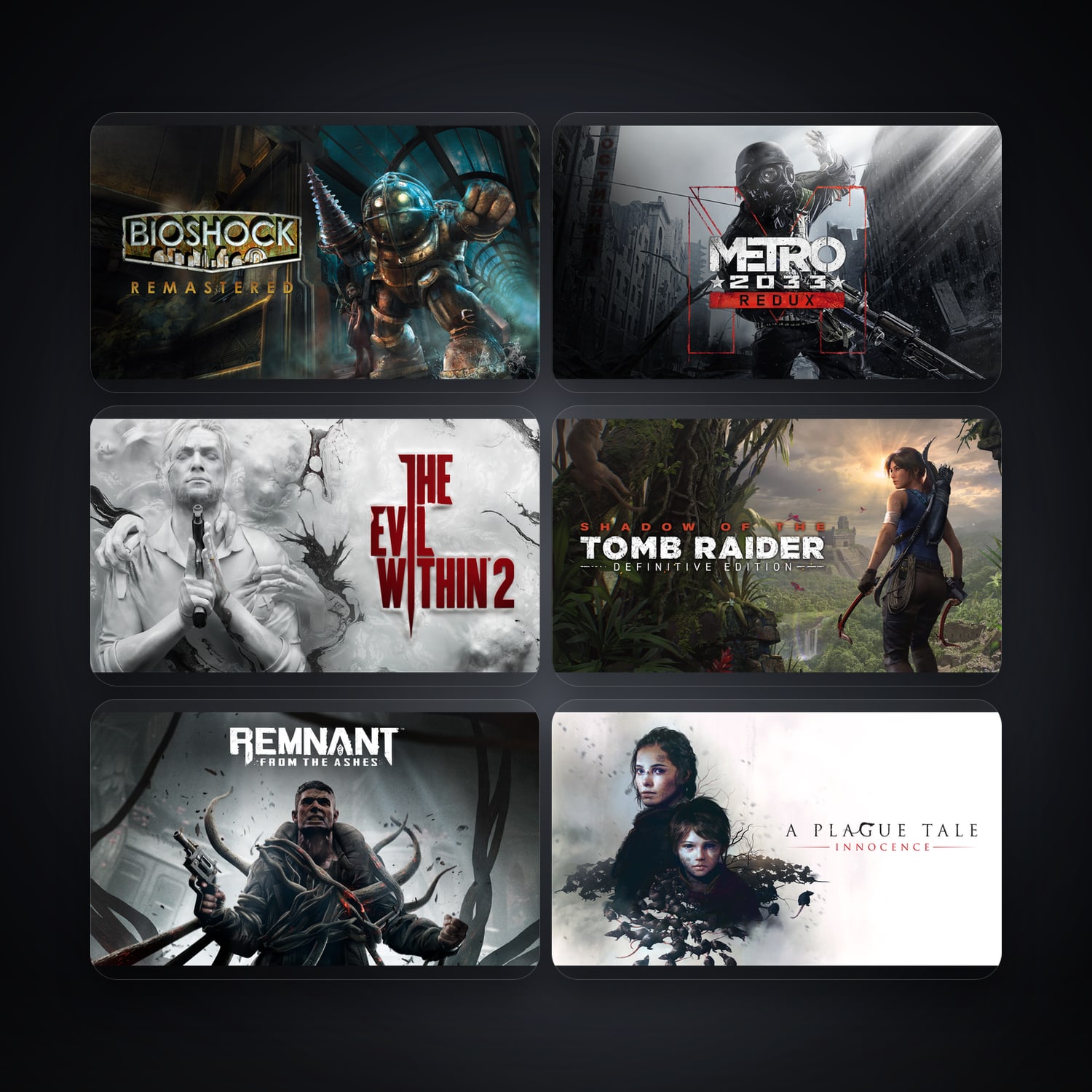 BioShock Remastered & Metro 2033 Redux | 249 Games — HabibiAccounts