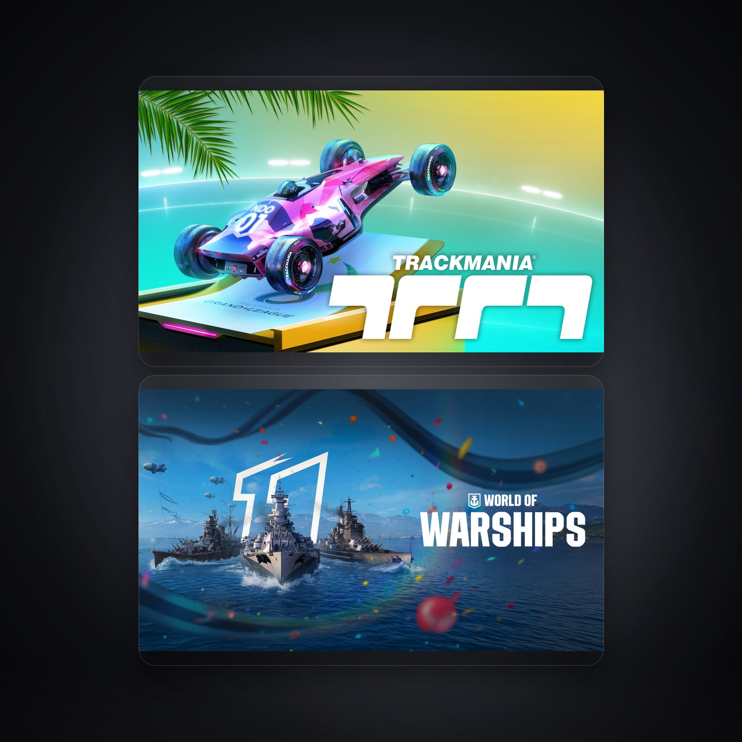 Trackmania & World of Warships | 2 Games — HabibiAccounts