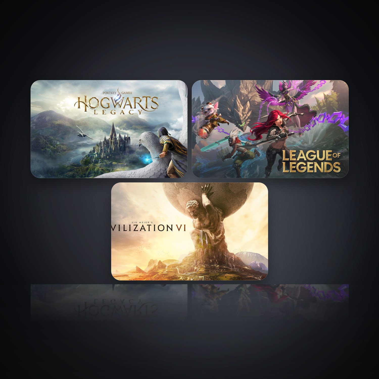 Hogwarts Legacy & League of Legends | 3 Games — HabibiAccounts