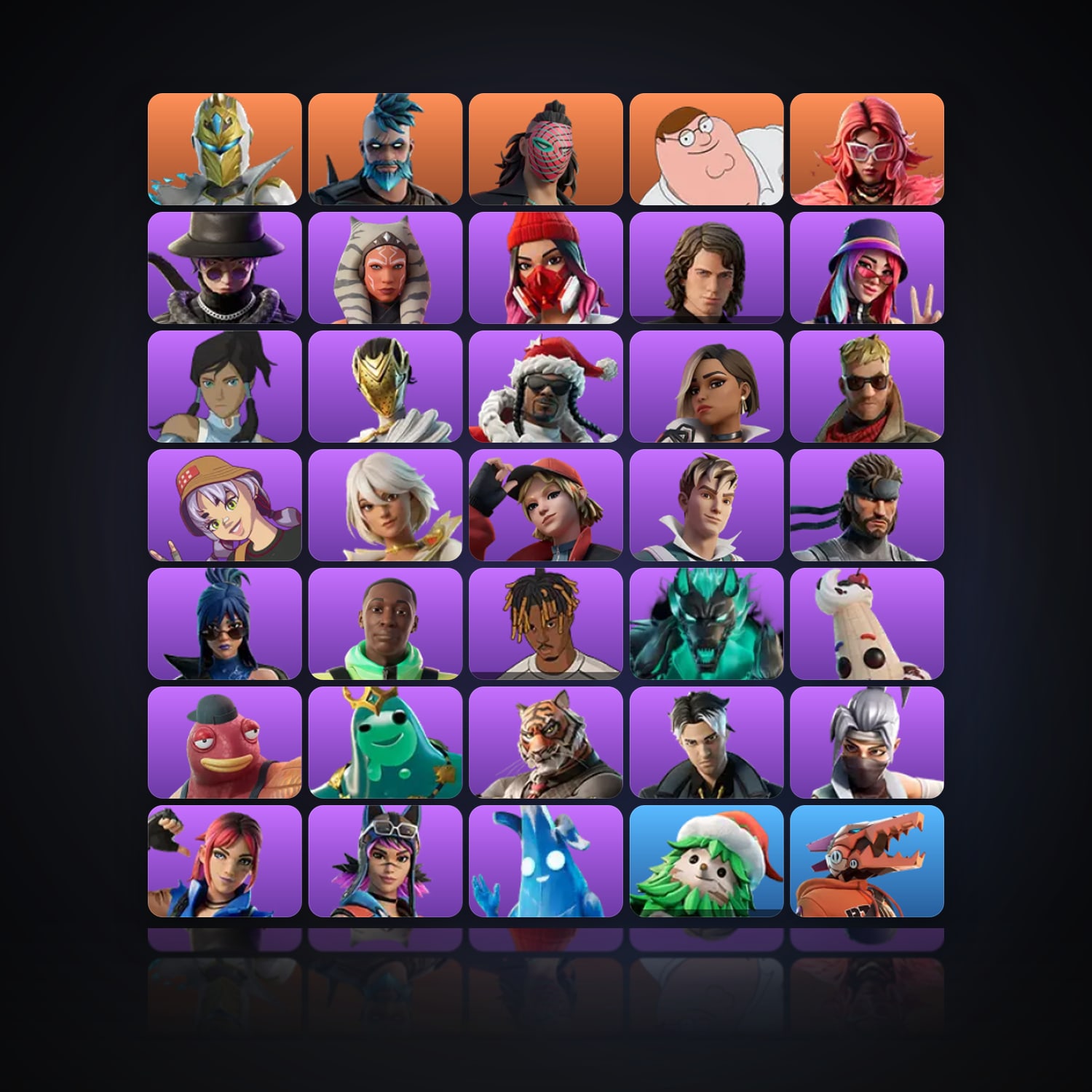 Fortnite | 39 Skins | 300 V-Bucks | Level 524 | 33 Wins — HabibiAccounts