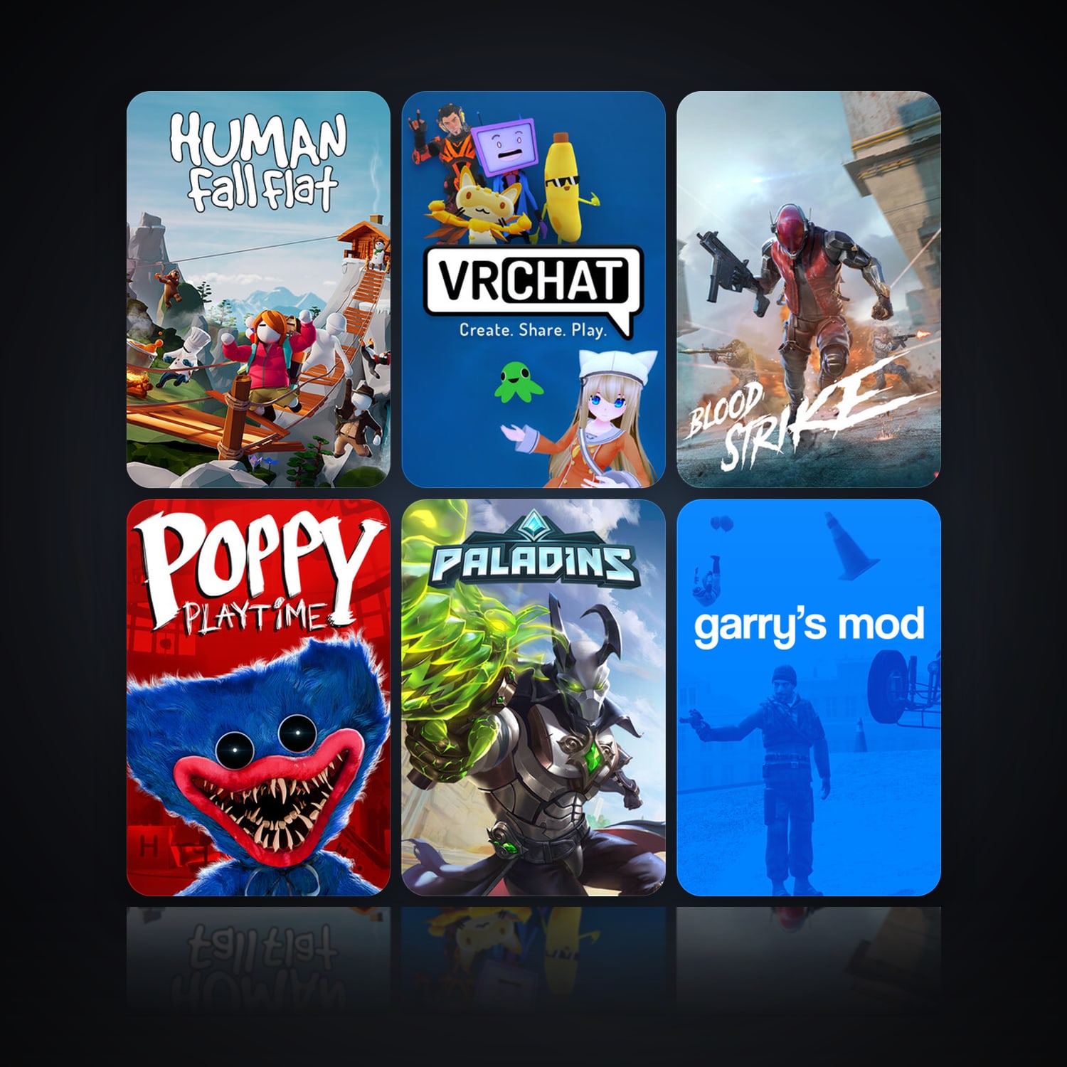 Human: Fall Flat & VRChat | 17 Games | Clean — HabibiAccounts