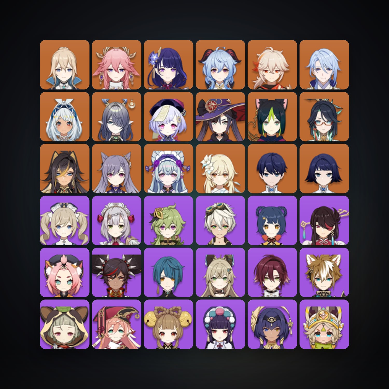 Genshin Impact | AR 55 | 59 Chars | 15× 5★ — HabibiAccounts