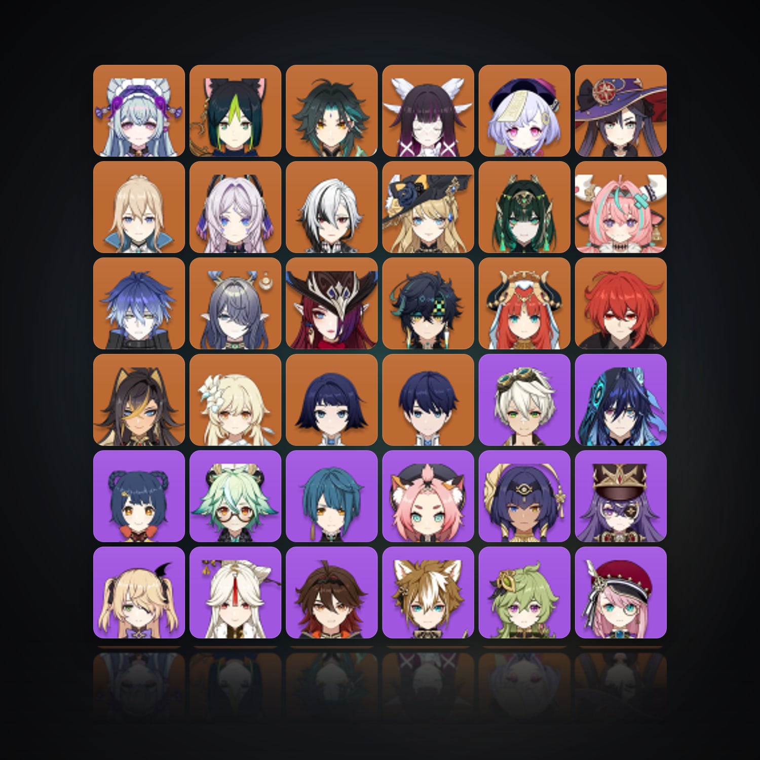 جينشن إمباكت | AR 58 | 68 شخصية | 19× 5★ — HabibiAccounts