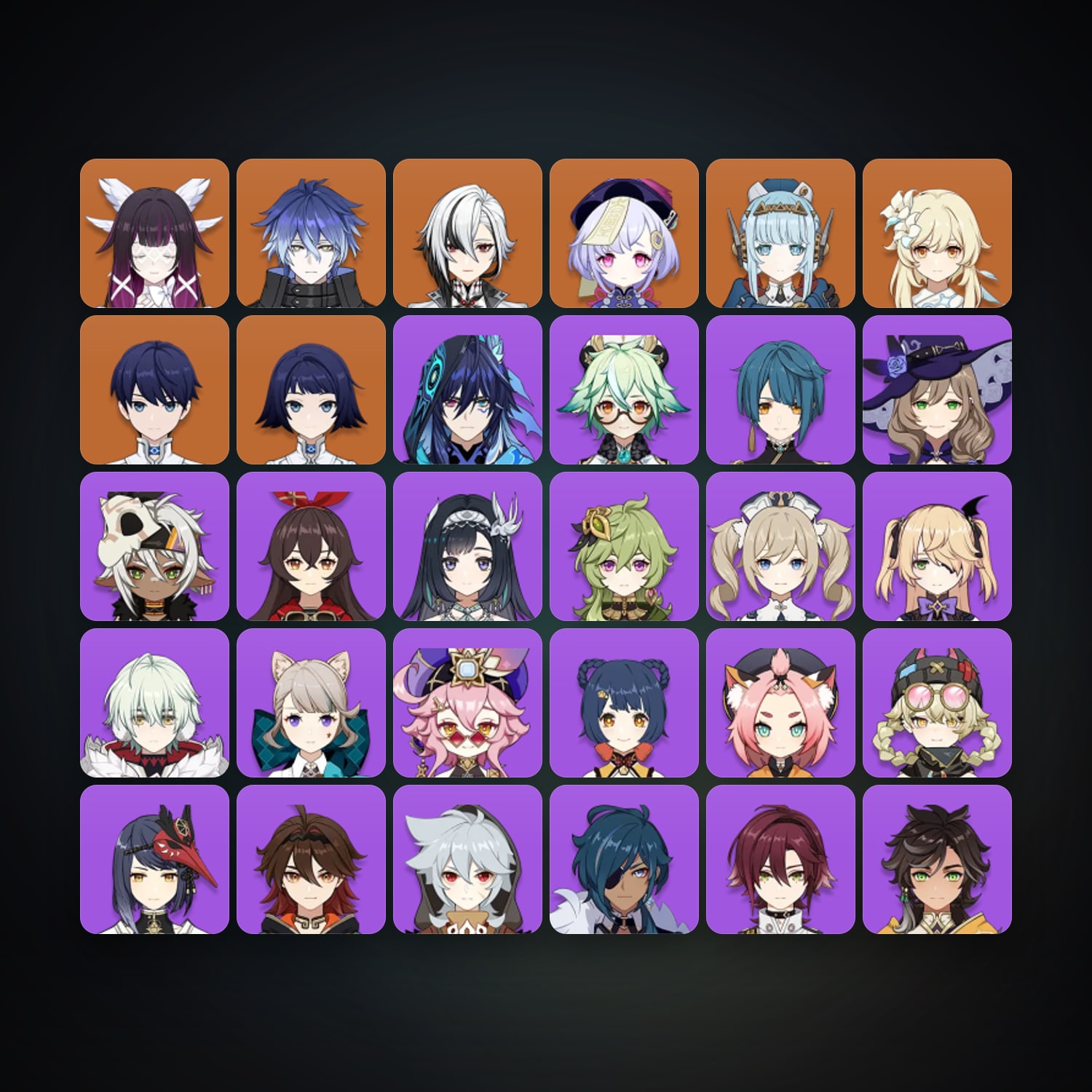 Genshin Impact | AR 50 | 30 Chars | 5× 5★ — HabibiAccounts